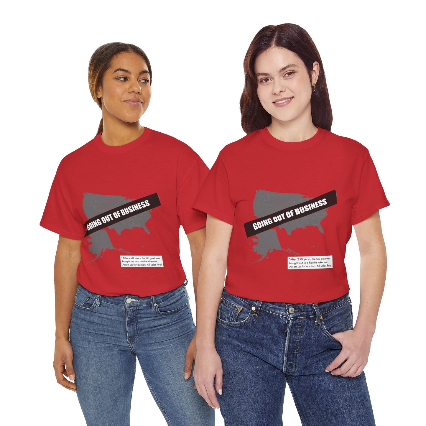T‑Shirt — "Going Out of Business" USA Map Graphic Tee
