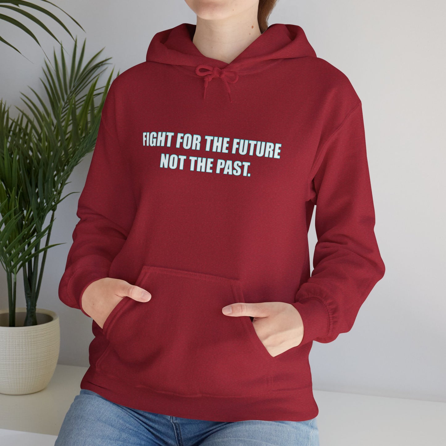 Hoodie - "Fight for the Future Not the Past" Inspirational Protest Hoodie