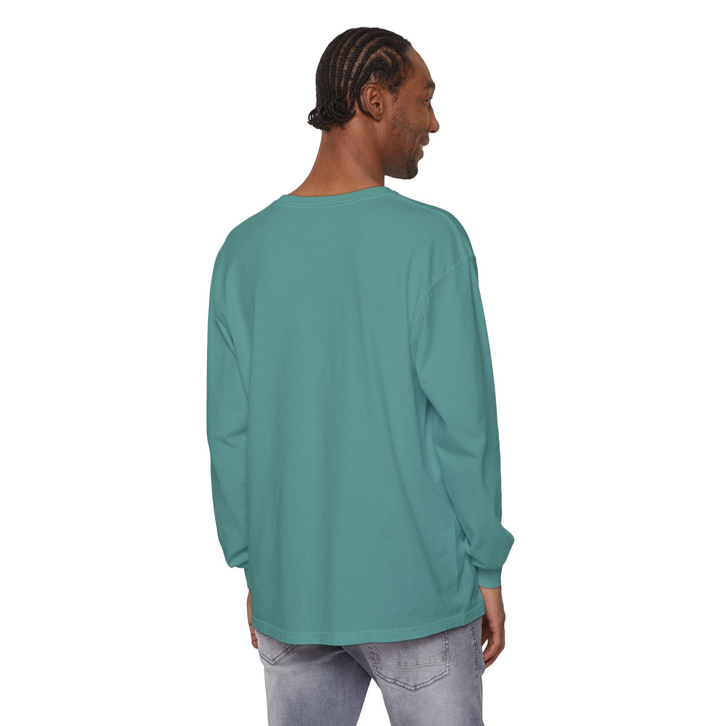 Invitation Only Long Sleeve Tee — Minimal Pink Text Graphic