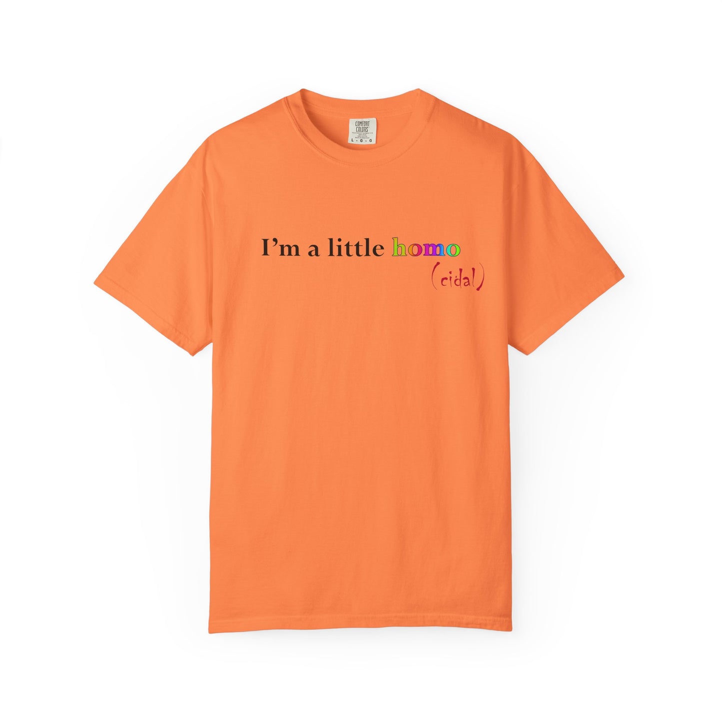 I'm a little homo (cidal) T-Shirt — Funny Statement Tee