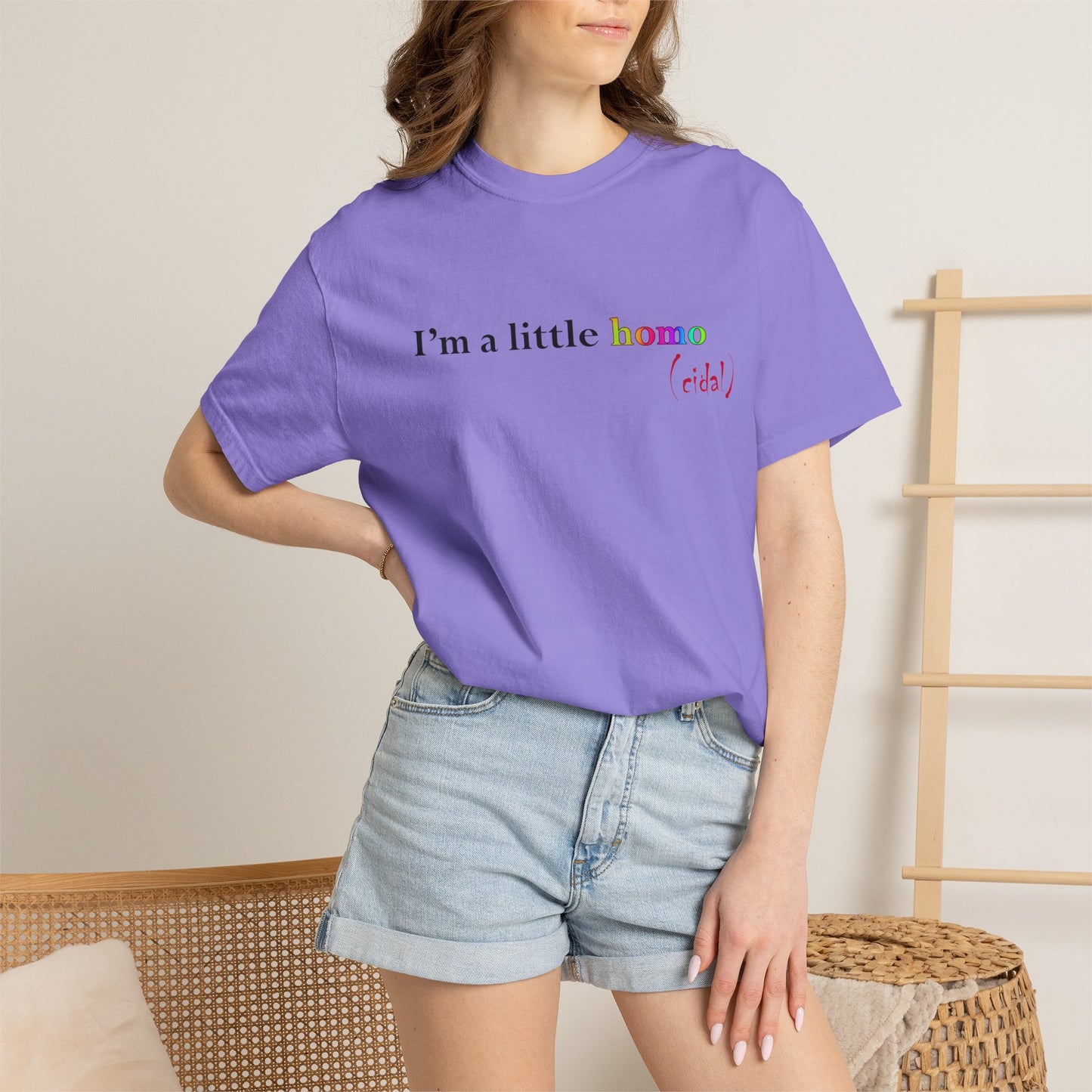 I'm a little homo (cidal) T-Shirt — Funny Statement Tee