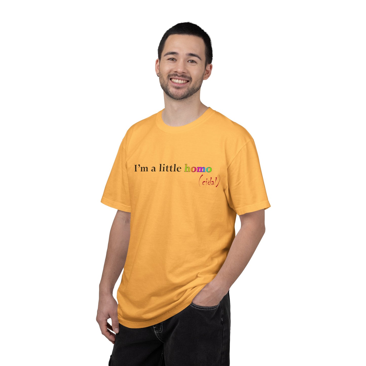 I'm a little homo (cidal) T-Shirt — Funny Statement Tee