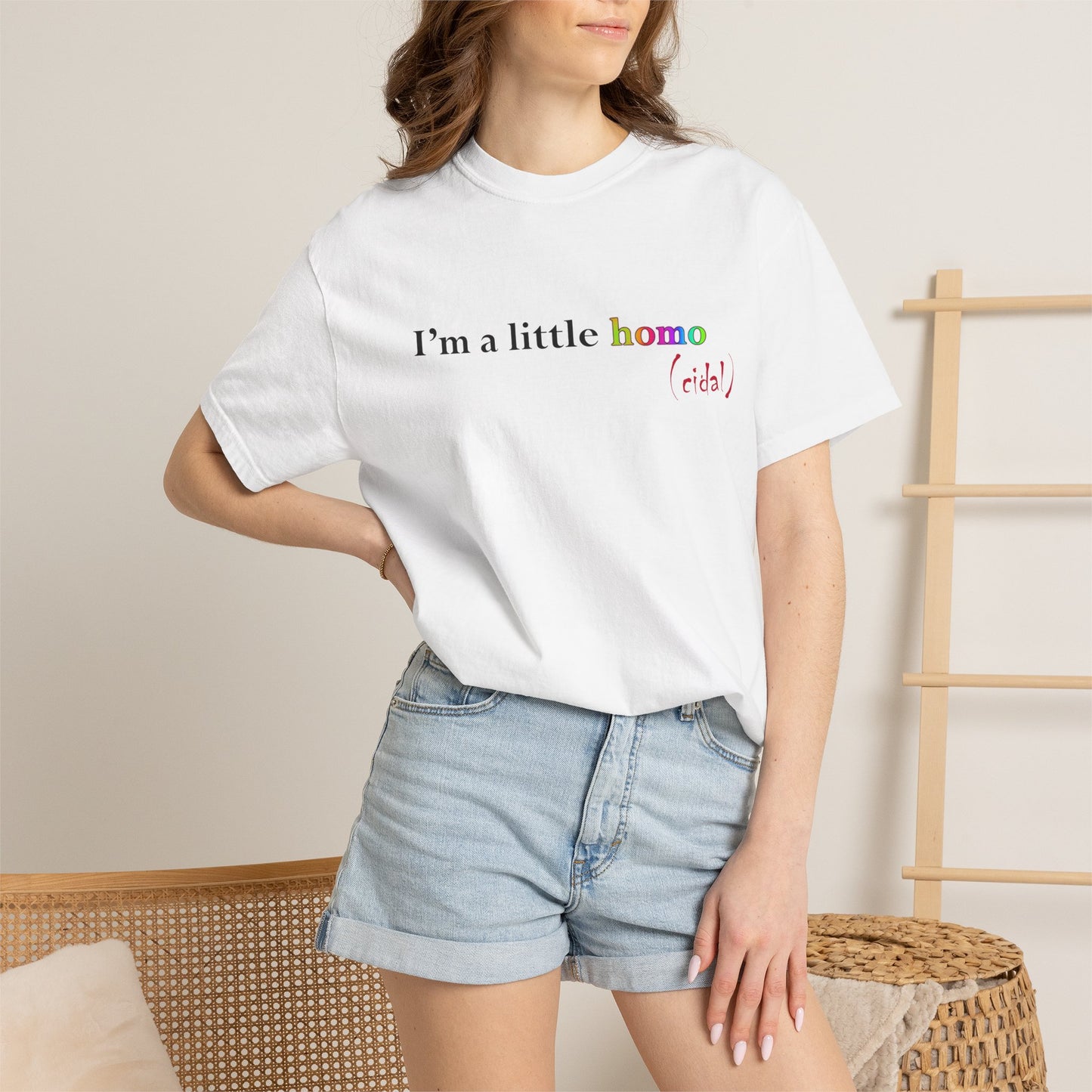 I'm a little homo (cidal) T-Shirt — Funny Statement Tee