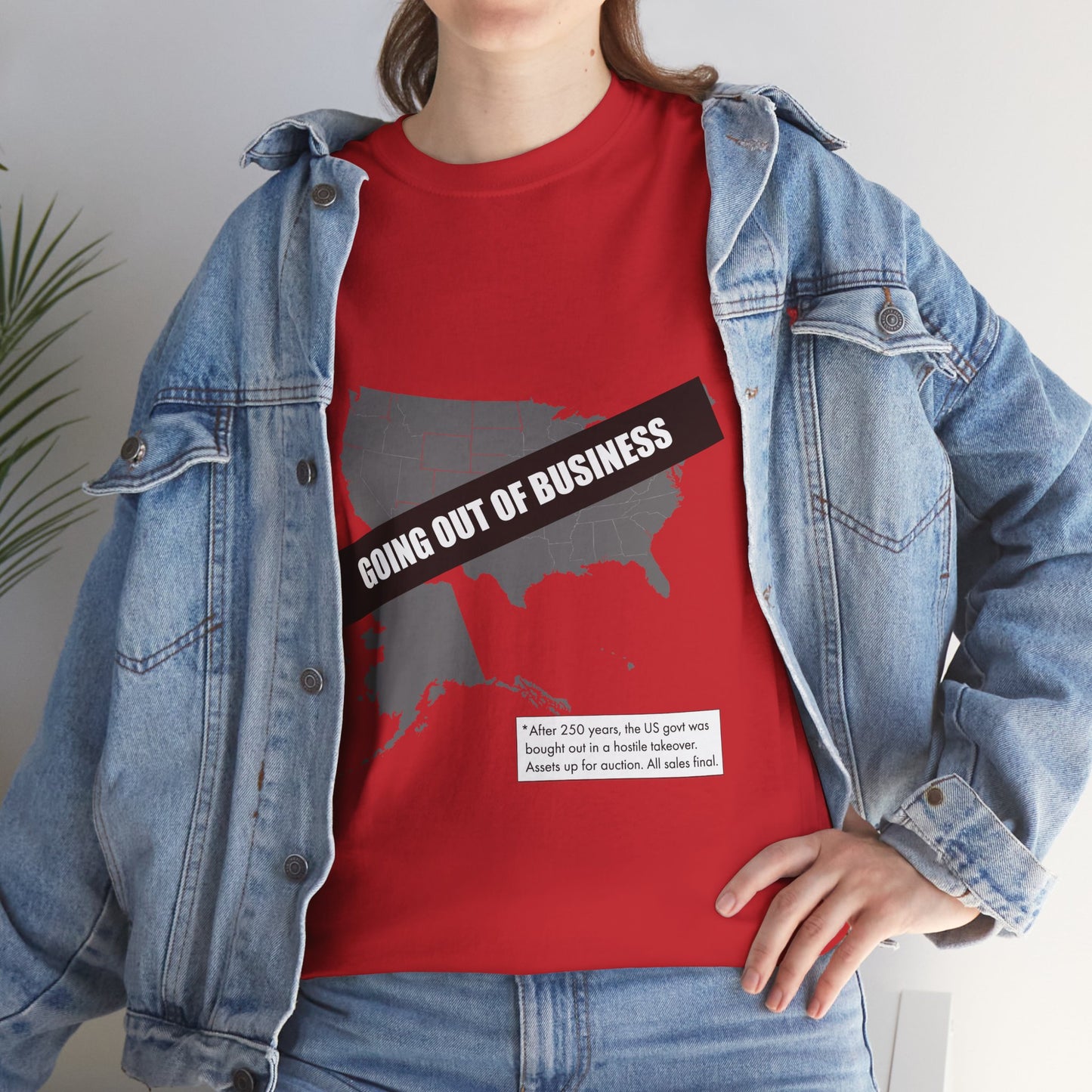 T‑Shirt — "Going Out of Business" USA Map Graphic Tee