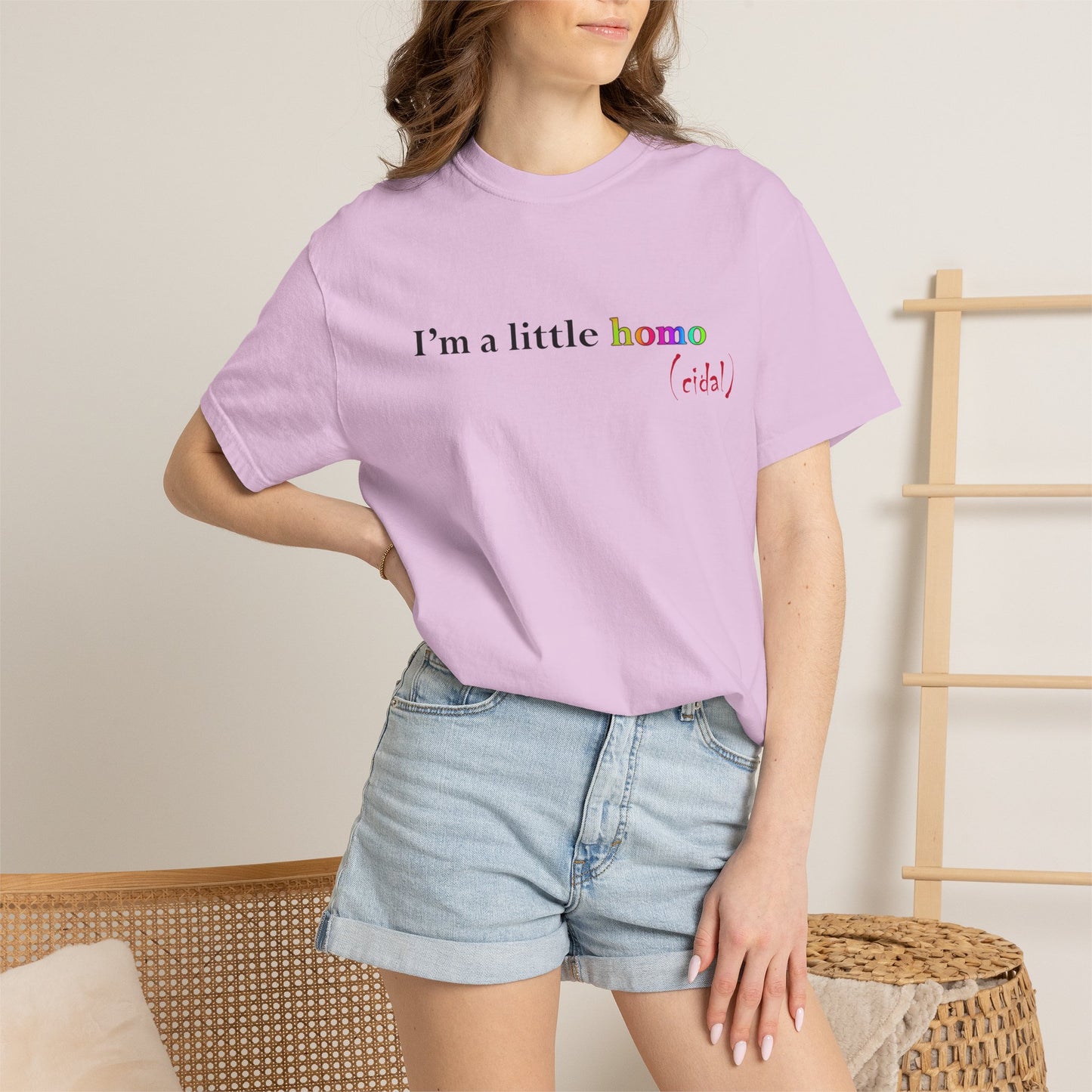 I'm a little homo (cidal) T-Shirt — Funny Statement Tee
