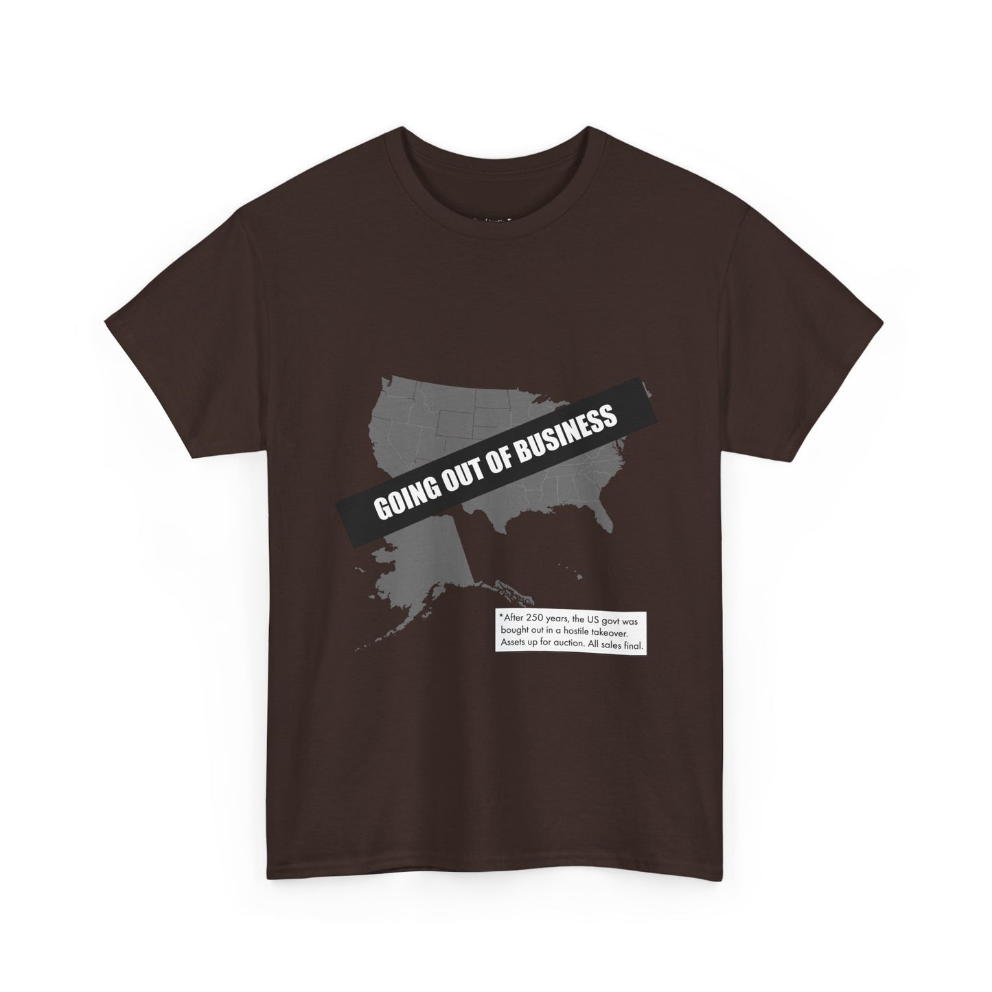 T‑Shirt — "Going Out of Business" USA Map Graphic Tee