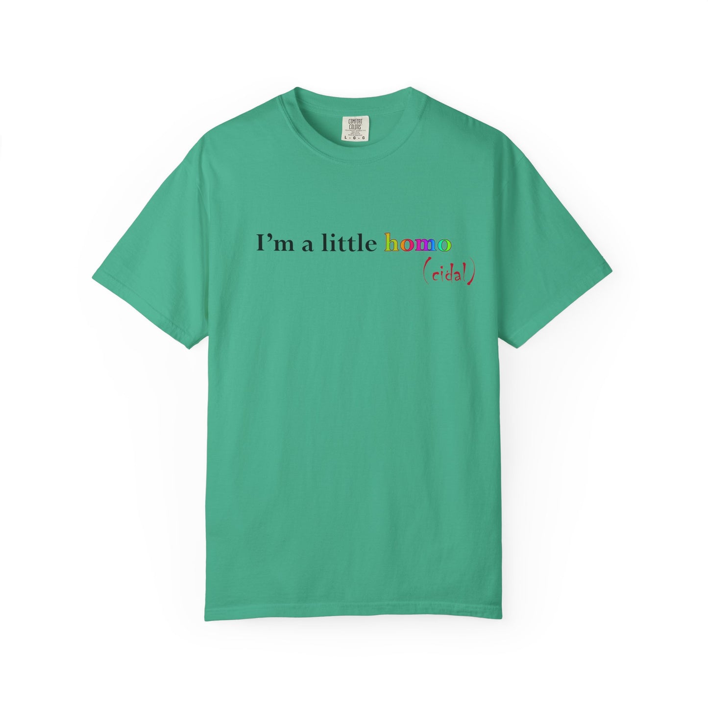 I'm a little homo (cidal) T-Shirt — Funny Statement Tee