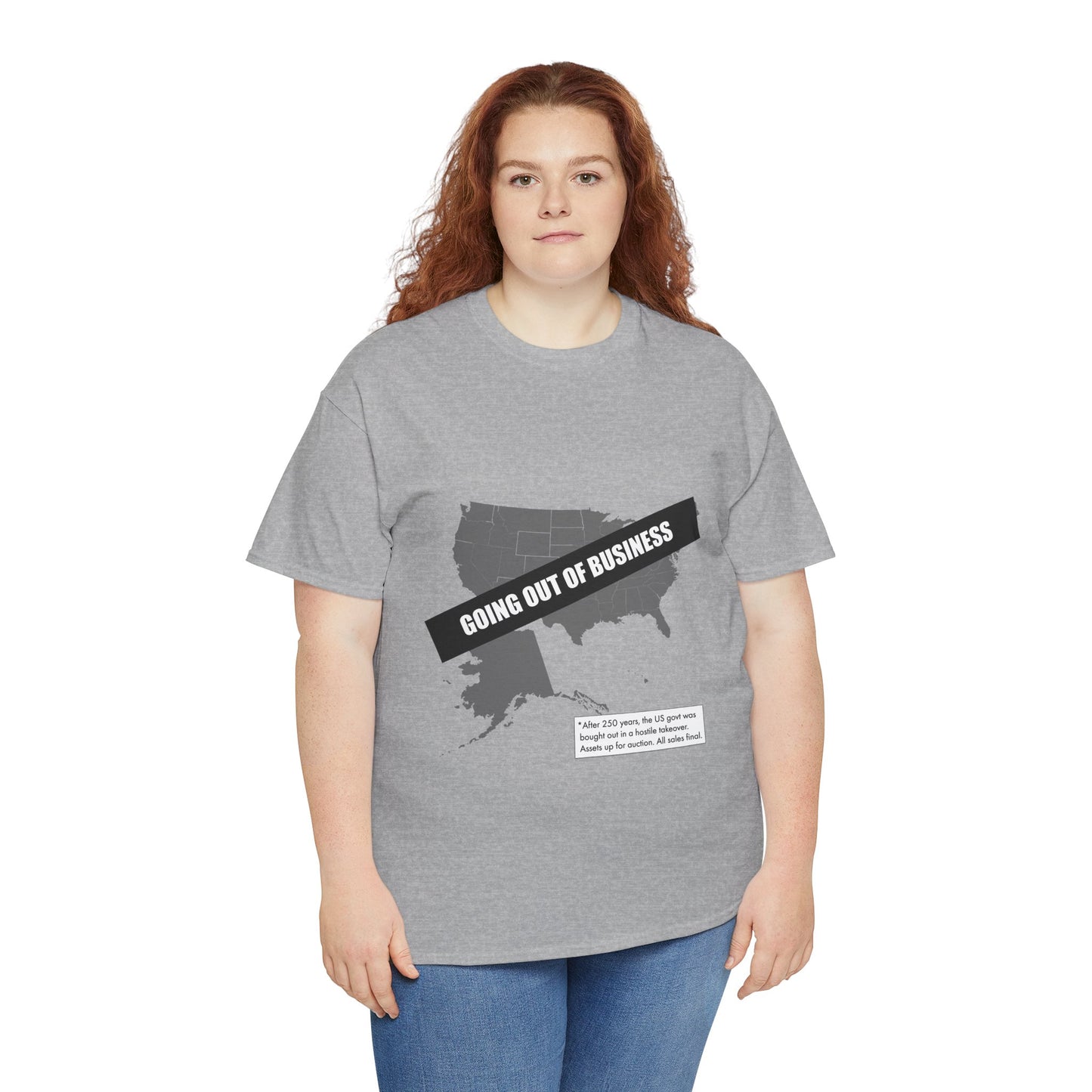 T‑Shirt — "Going Out of Business" USA Map Graphic Tee