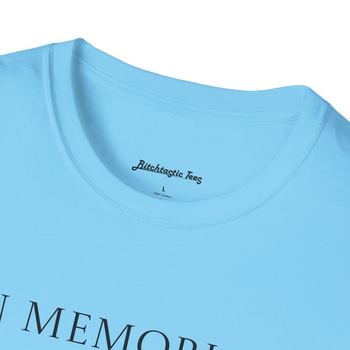 In Memoriam Skull Graphic T-Shirt, Unisex Casual Tee in Remembrance for the Death of Liberty