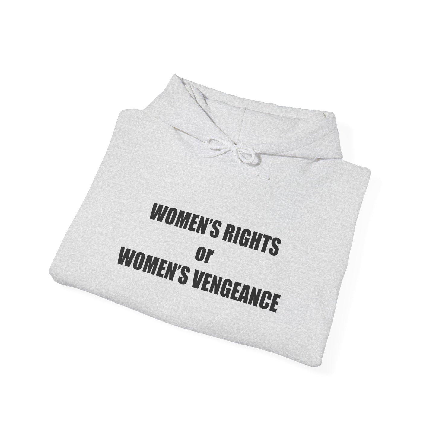 Hooded Sweatshirt - Women's Rights or Women's Vengeance - Motivational Hoodie