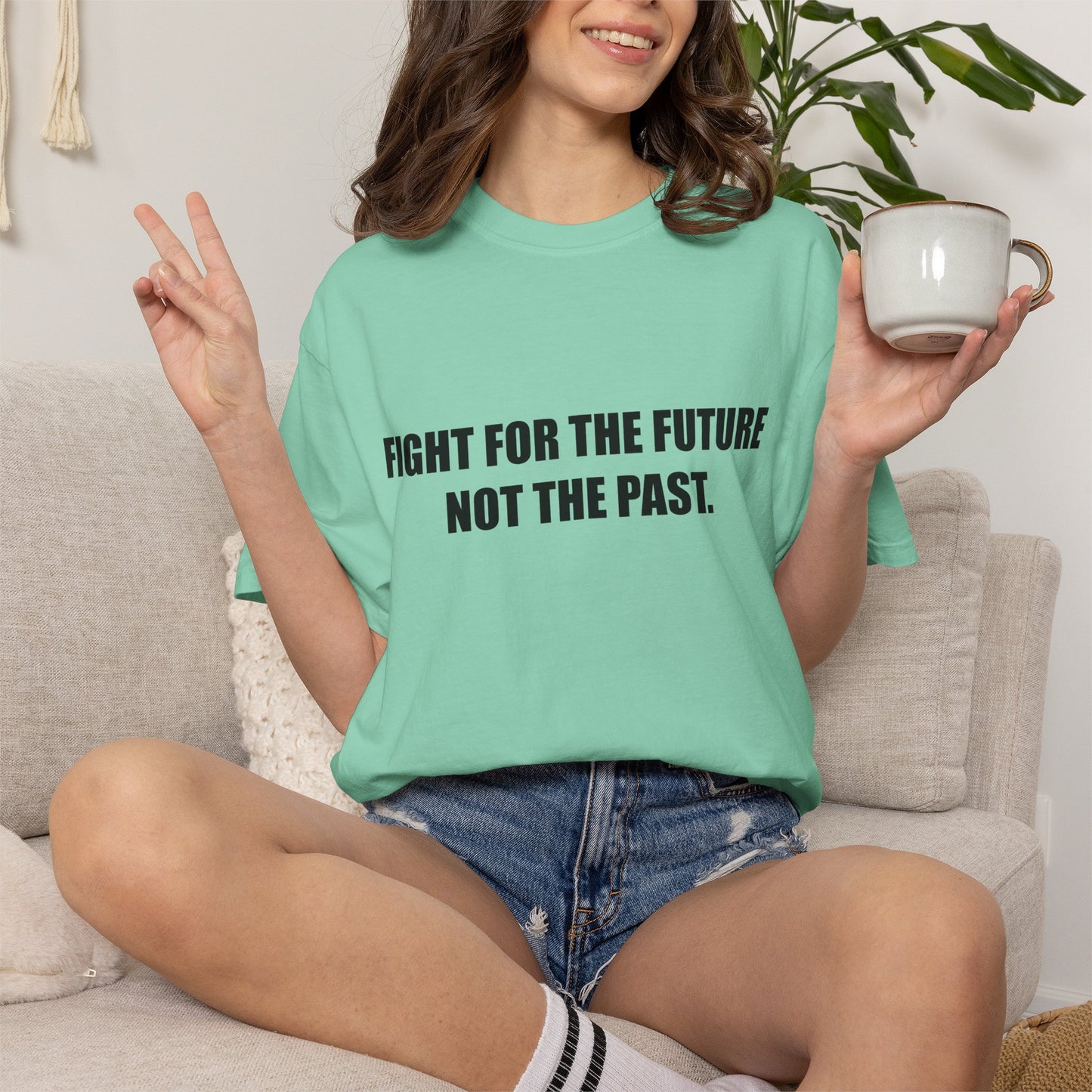 Fight for the Future T-Shirt —  Environmental Message Graphic Tee