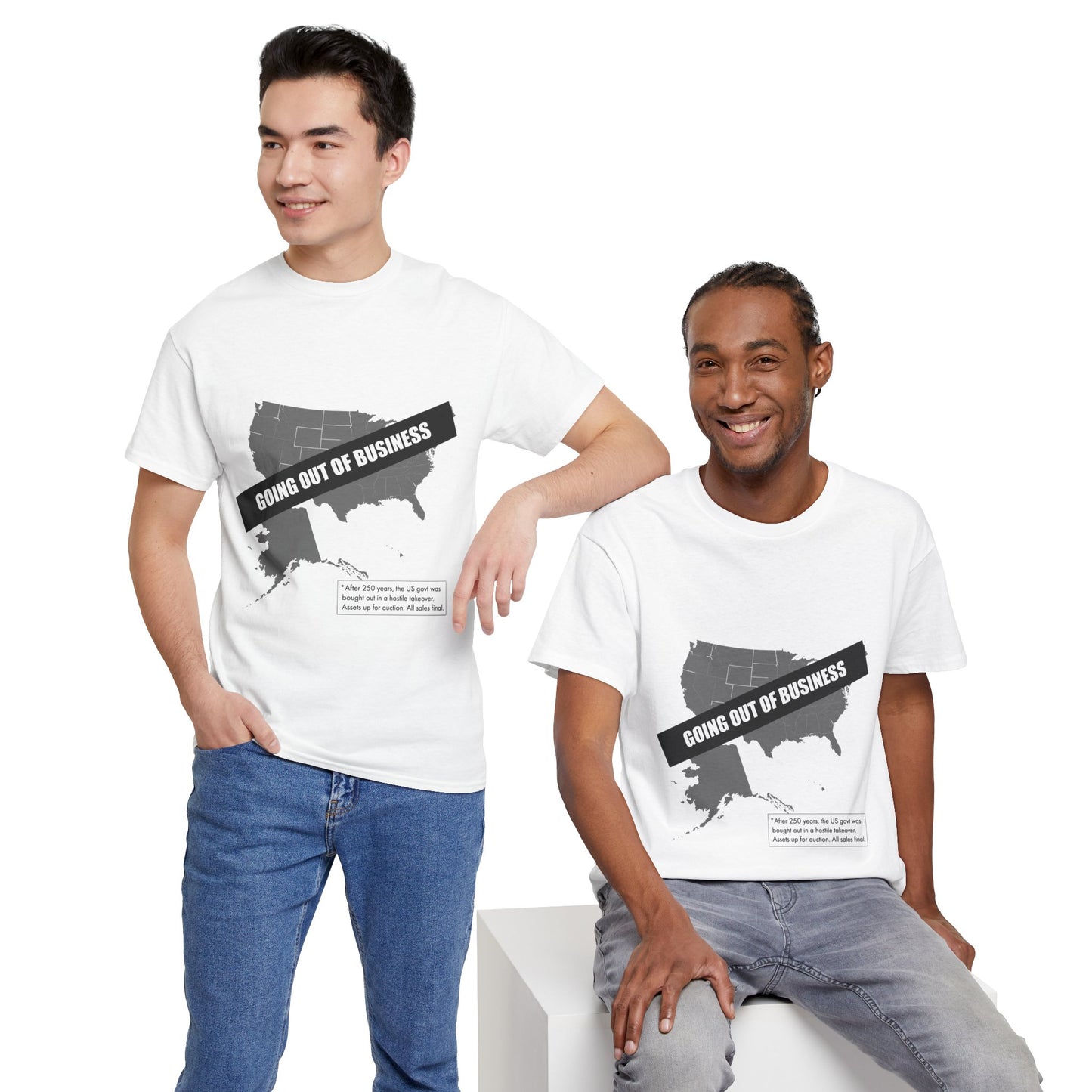 T‑Shirt — "Going Out of Business" USA Map Graphic Tee