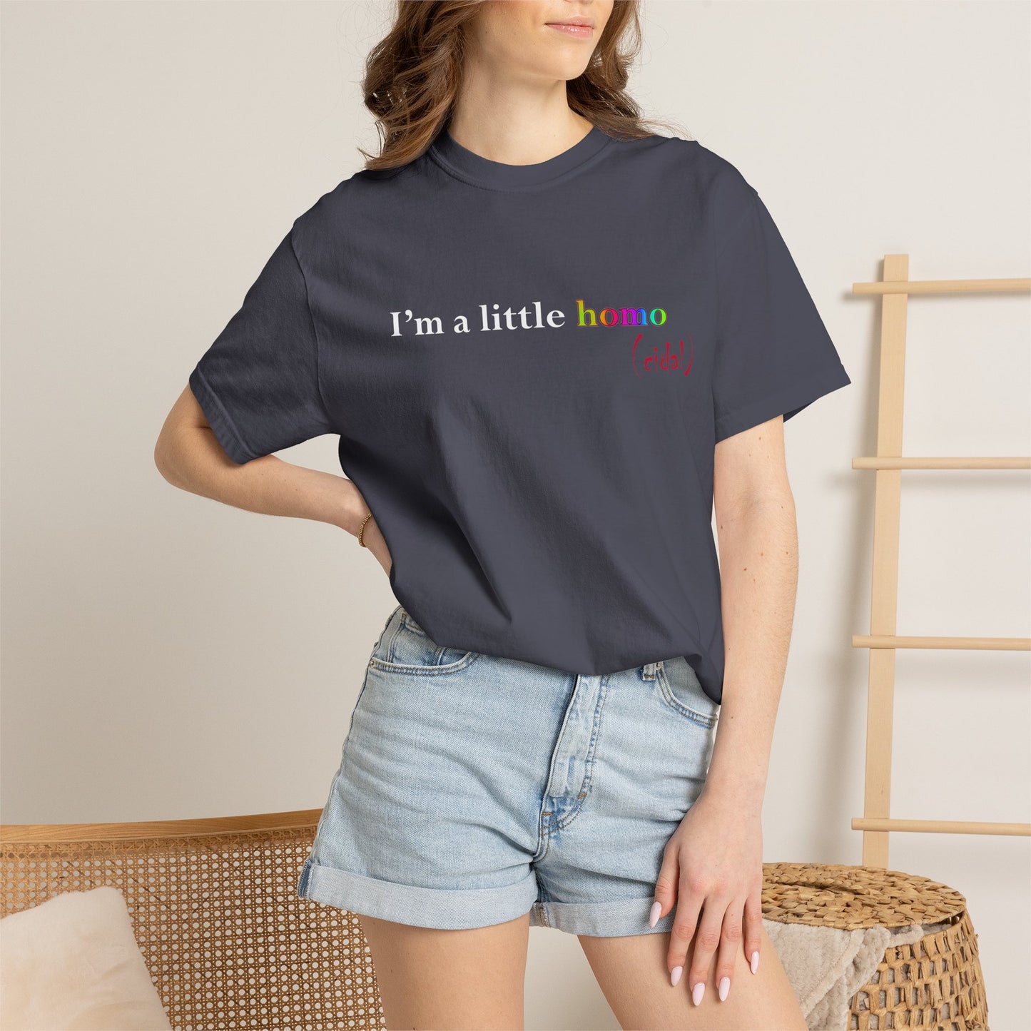 I'm a little homo (cidal) T-Shirt — Identity and Vibe Slogan Tee