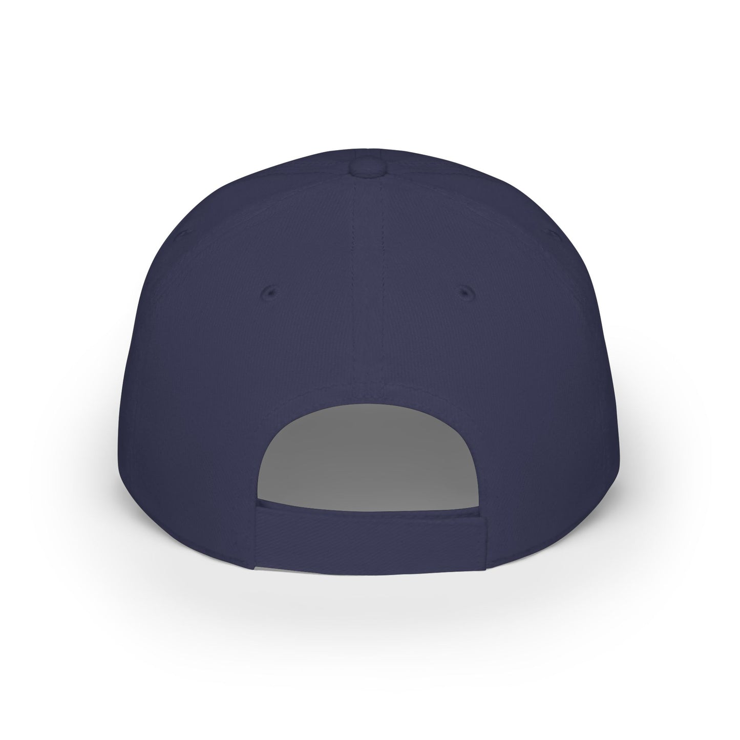 Low Profile Baseball Cap — "Bitchtastic Tees" White Script Embroidered Hat