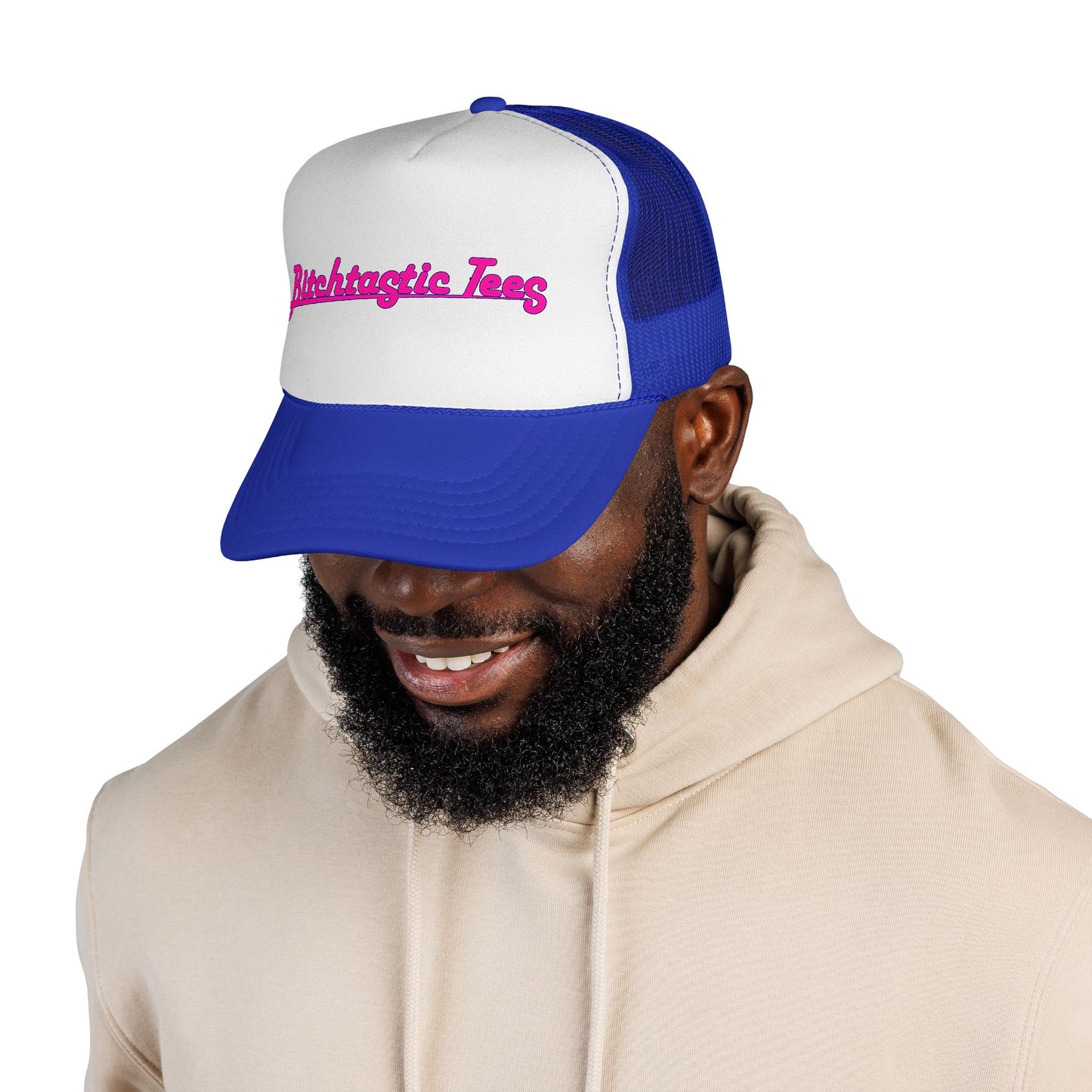 Trucker Cap — 'Bitchtastic Tees' Retro Script Foam Trucker Hat