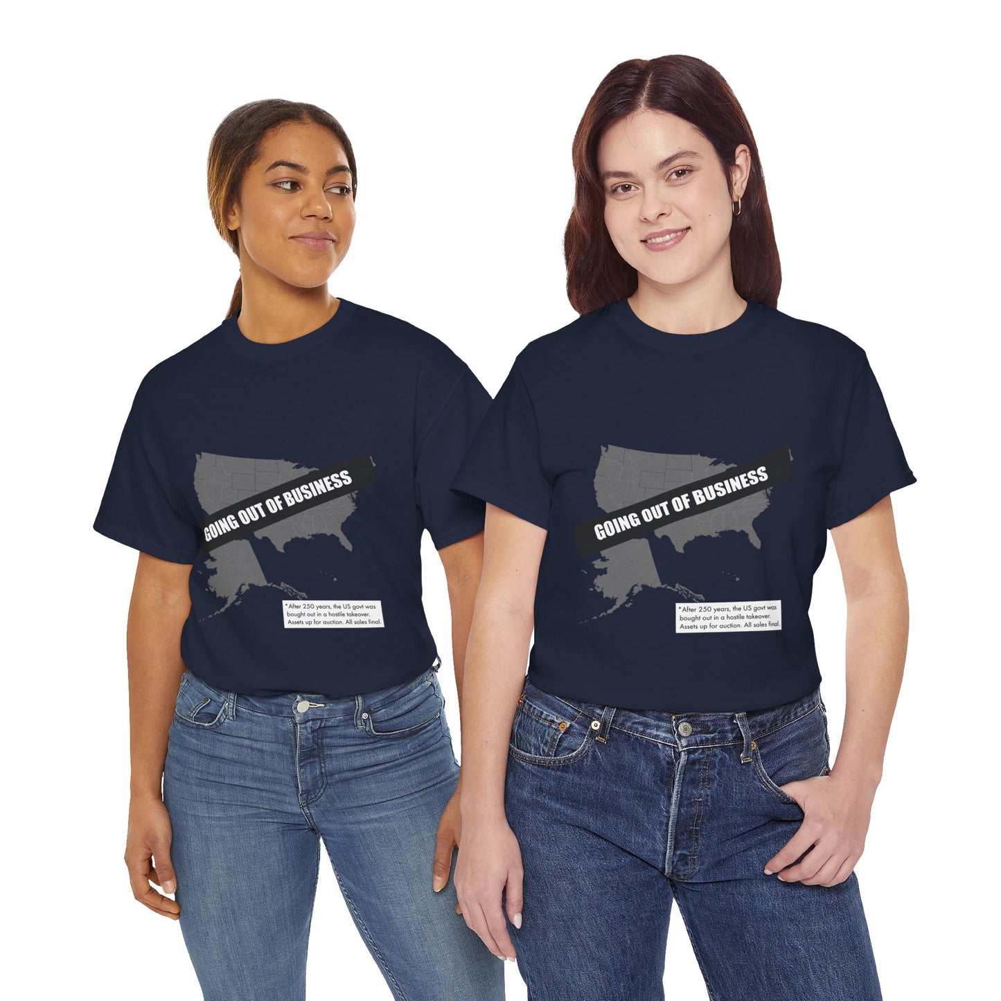 T‑Shirt — "Going Out of Business" USA Map Graphic Tee