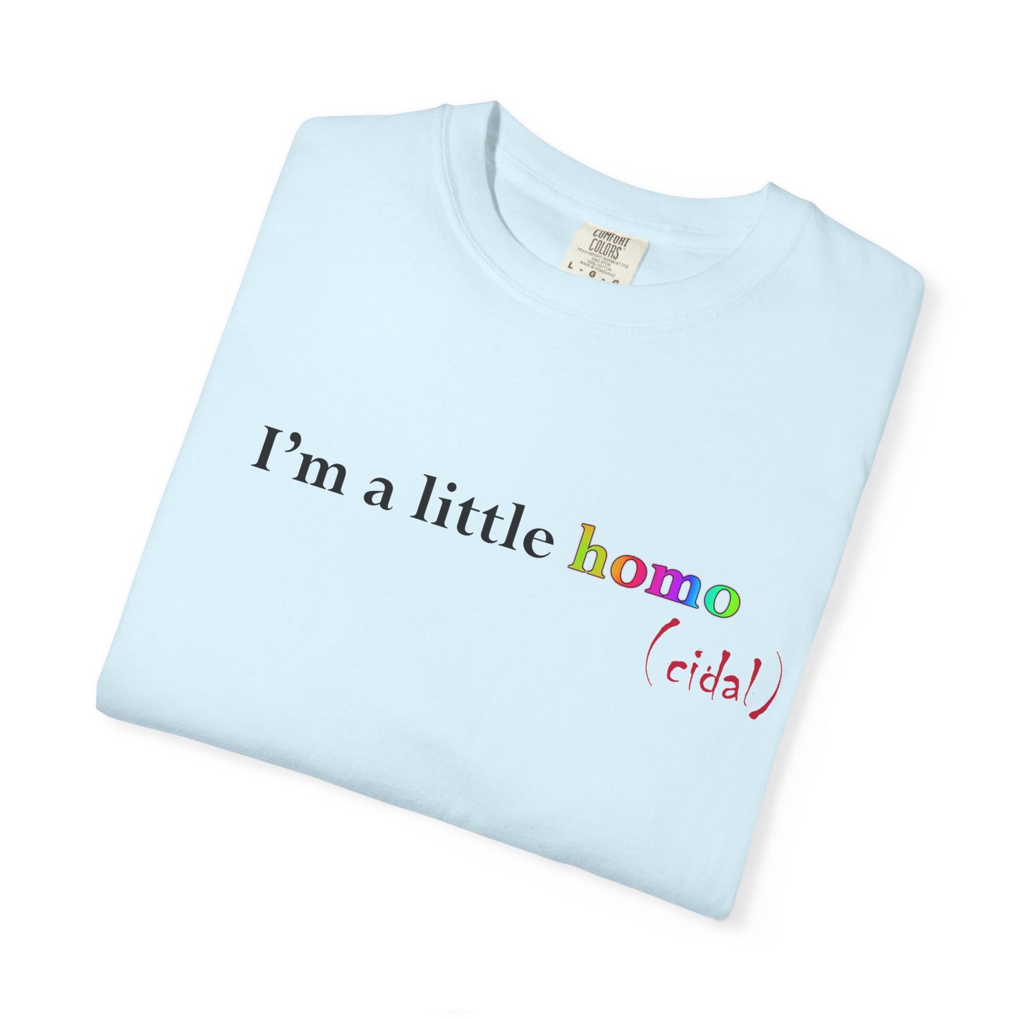 I'm a little homo (cidal) T-Shirt — Funny Statement Tee