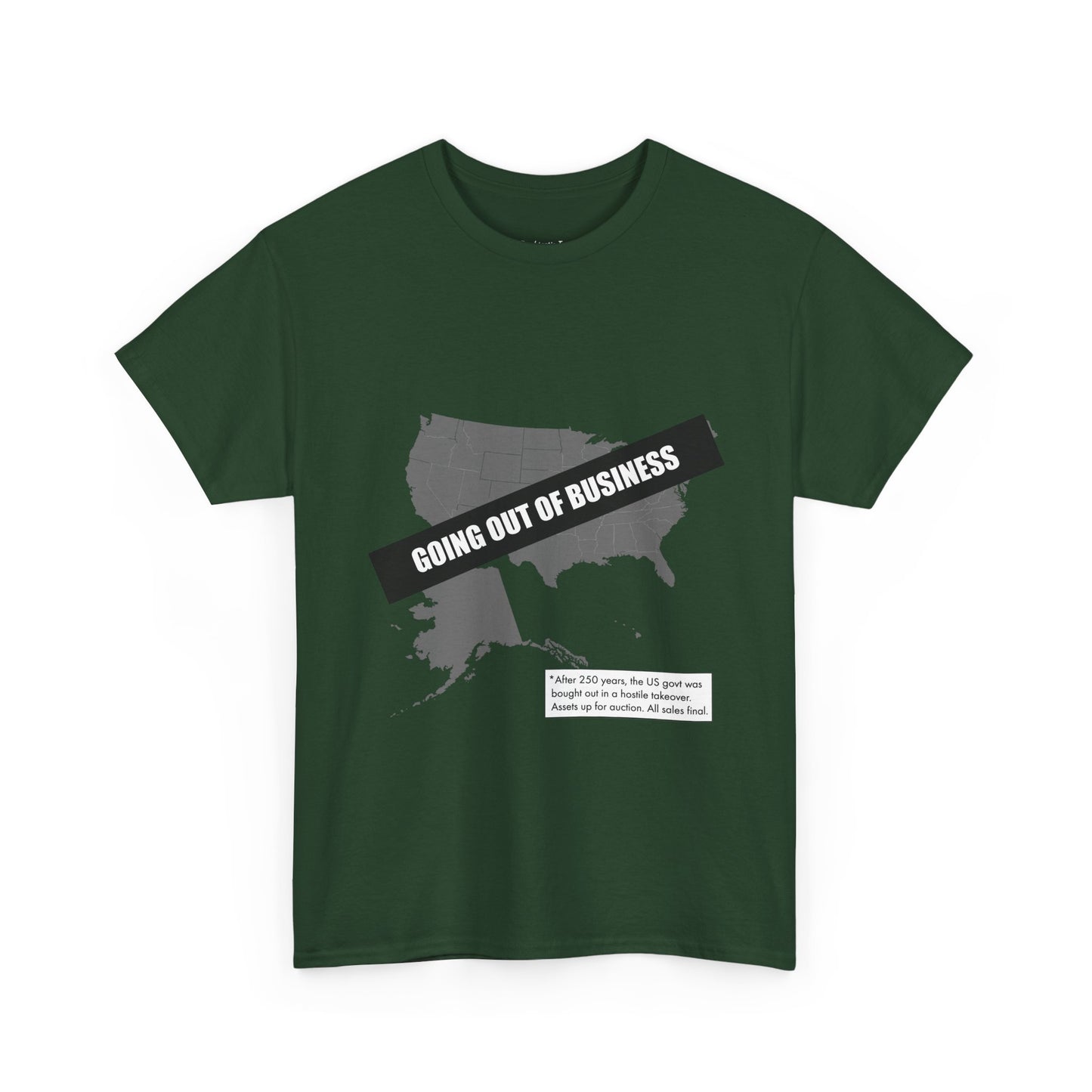 T‑Shirt — "Going Out of Business" USA Map Graphic Tee