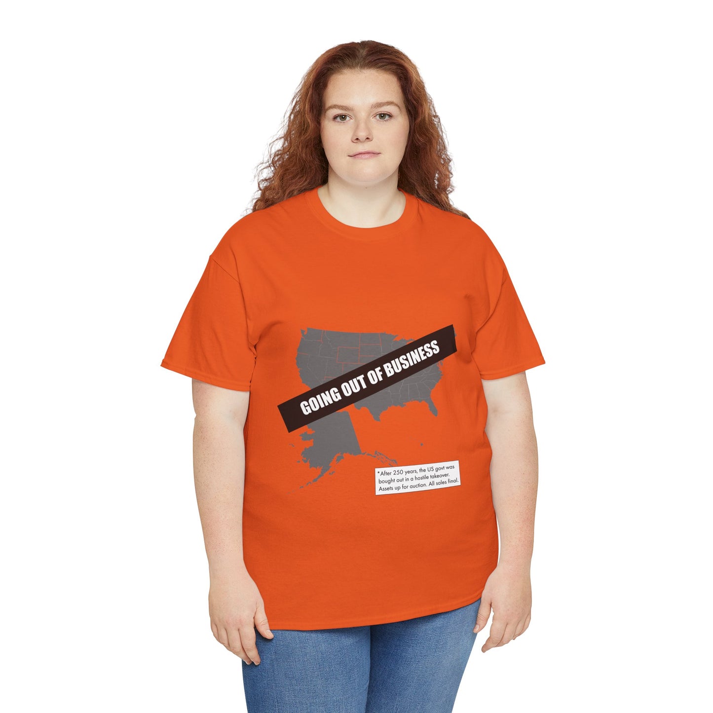 T‑Shirt — "Going Out of Business" USA Map Graphic Tee