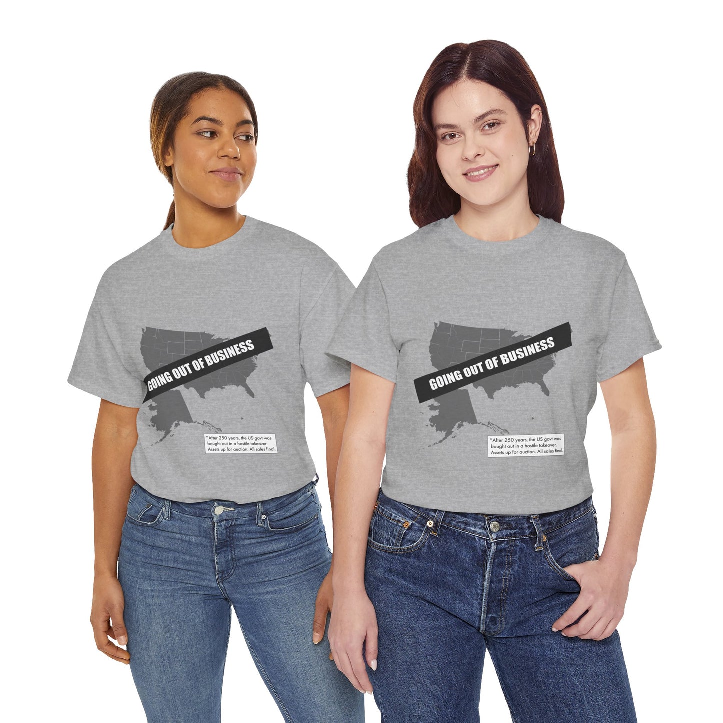 T‑Shirt — "Going Out of Business" USA Map Graphic Tee