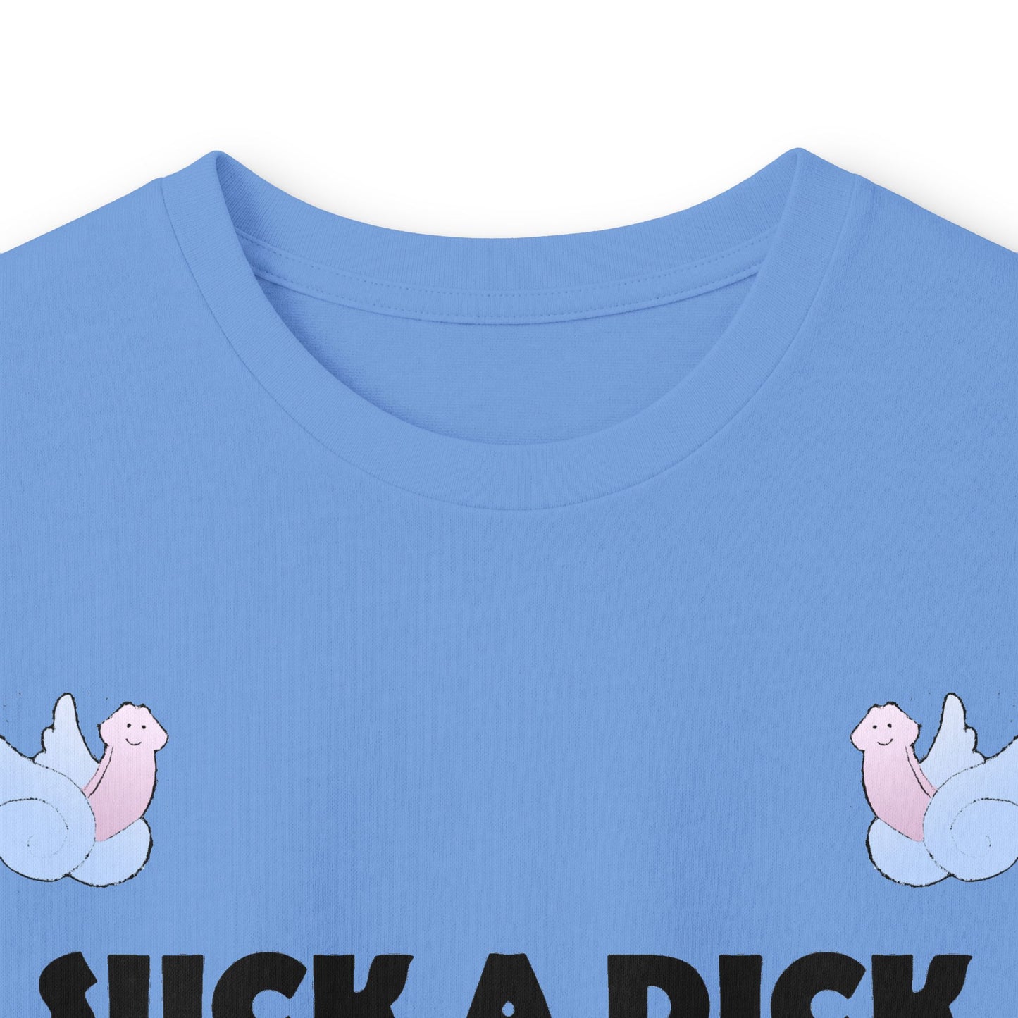 Graphic Squared Long Sleeve Tee — “Suck a Dick Instead of Being One”