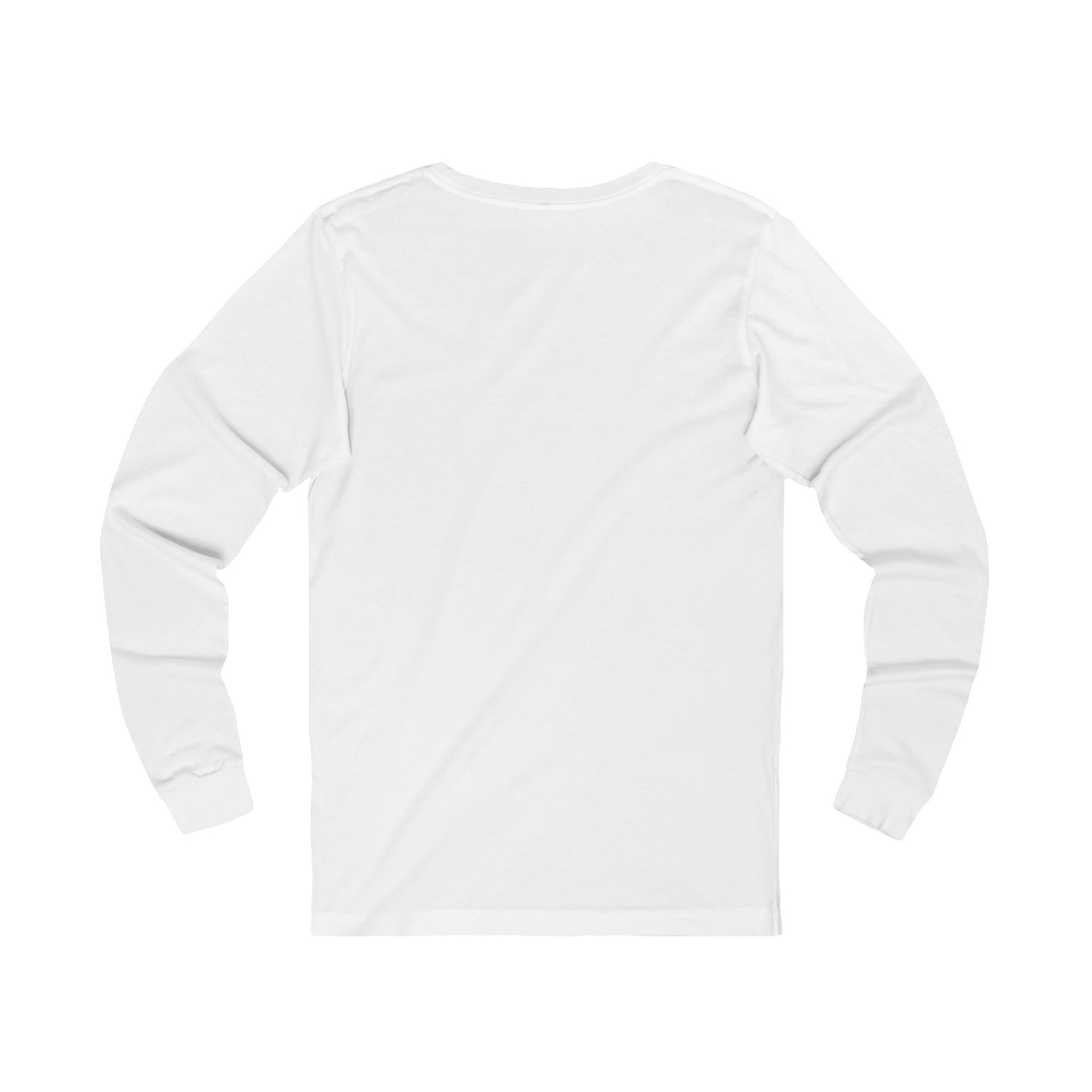 Long Sleeve Tee — "Playing peek-a-boo with reality doesn't make it disappear." Minimalist Statement Shirt
