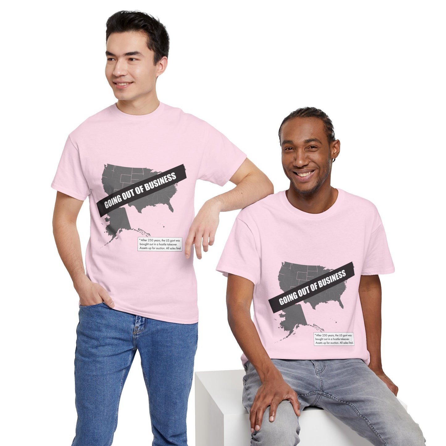 T‑Shirt — "Going Out of Business" USA Map Graphic Tee