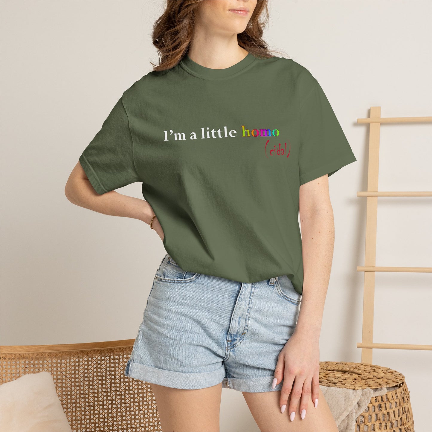 I'm a little homo (cidal) T-Shirt — Identity and Vibe Slogan Tee