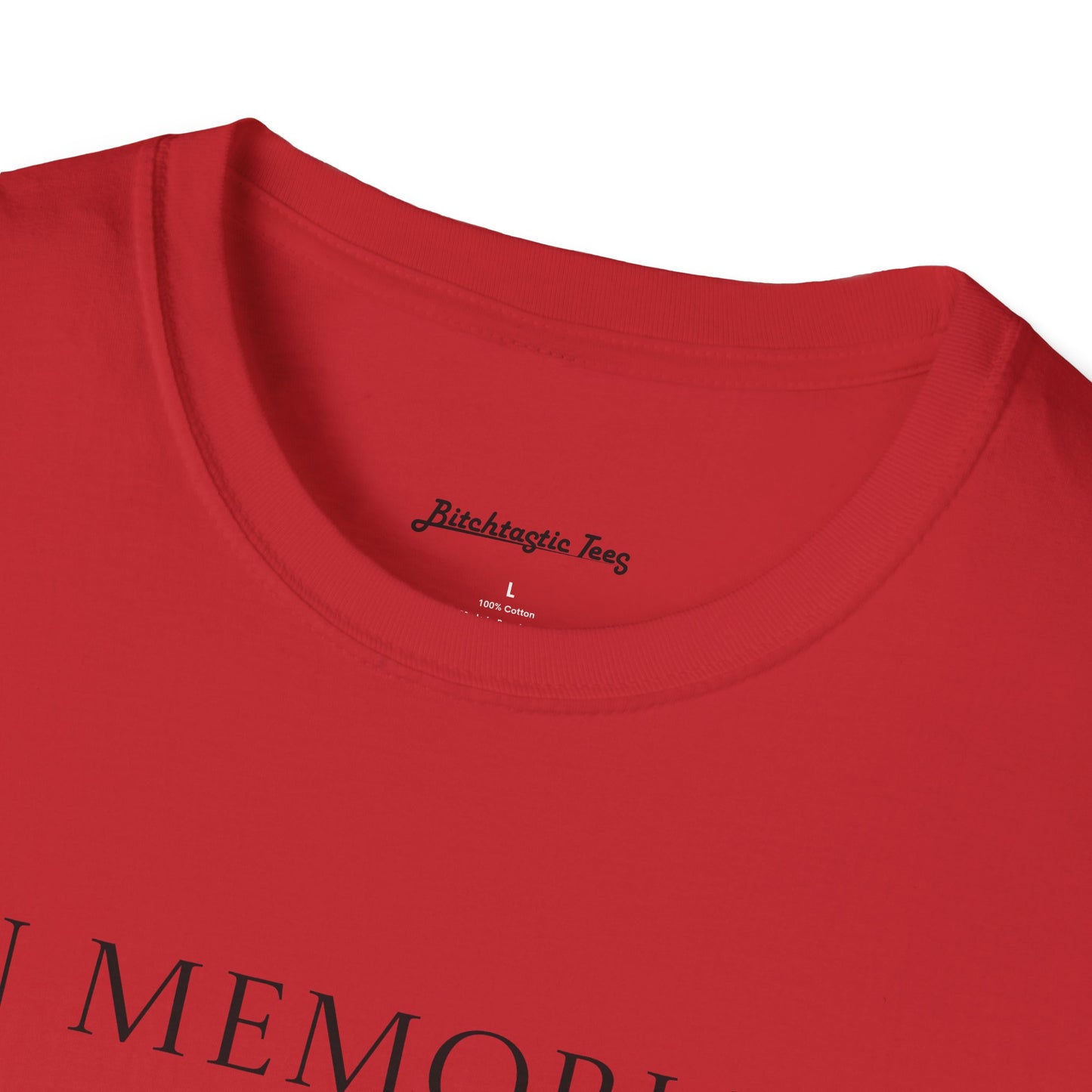In Memoriam Skull Graphic T-Shirt, Unisex Casual Tee in Remembrance for the Death of Liberty