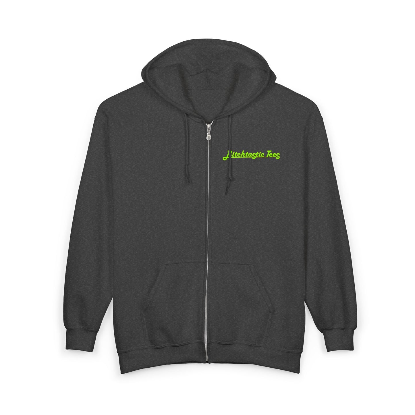 Full Zip Hoodie - "Stop Banning Books (your kids can't read anyway)" Novelty Protest Zip-Up