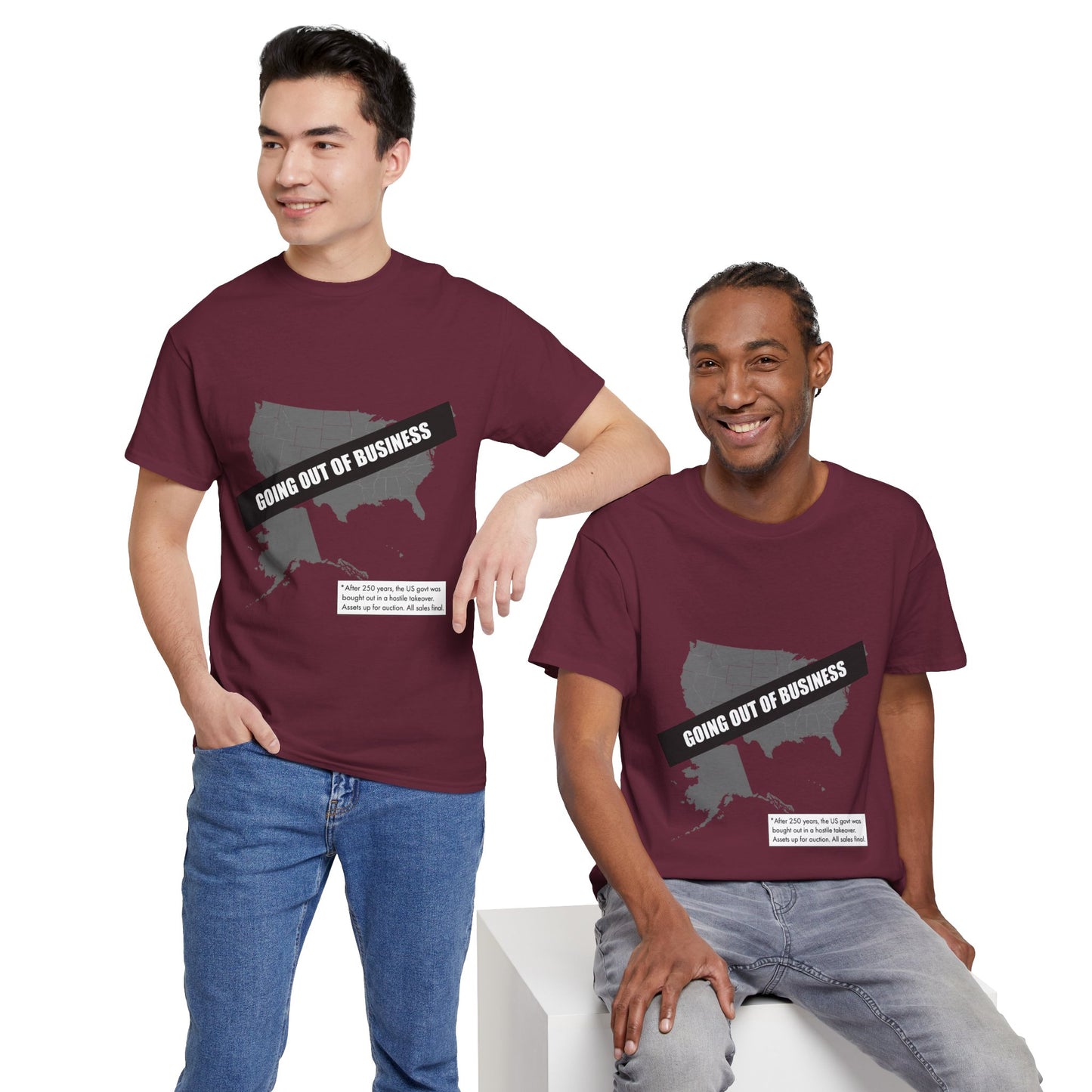 T‑Shirt — "Going Out of Business" USA Map Graphic Tee