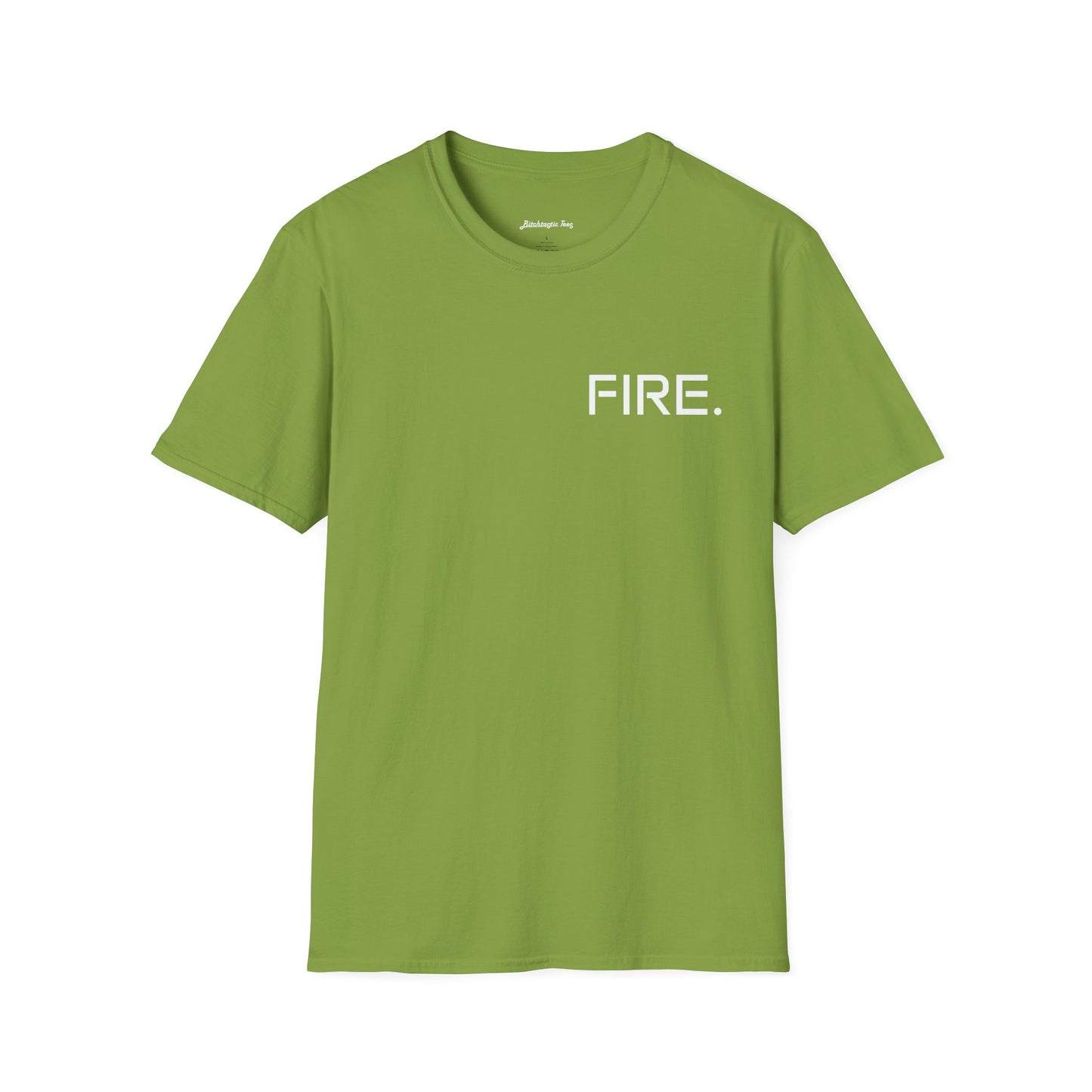 FIRE. Minimal Graphic T‑Shirt — Modern Casual Tee with Bold Text