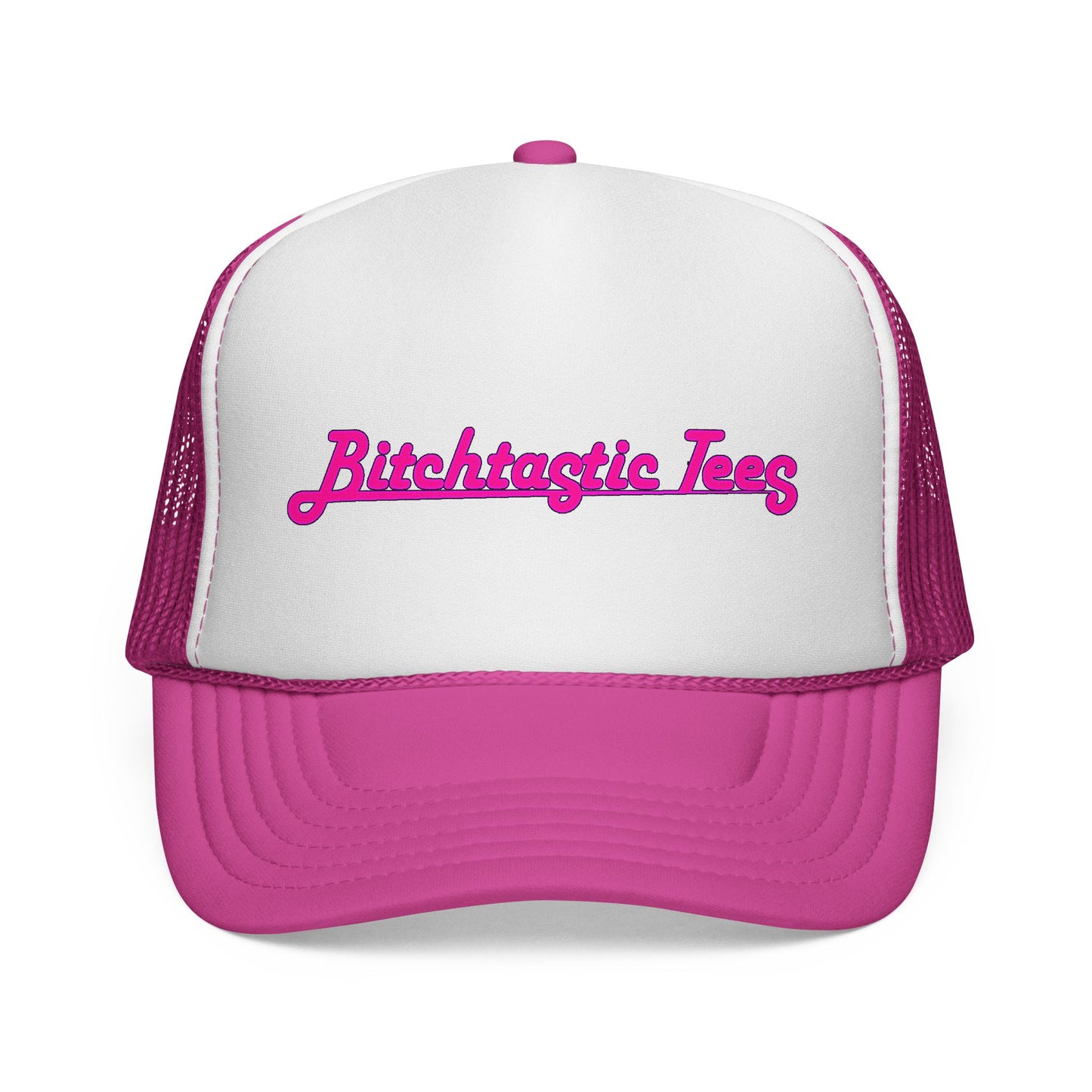 Trucker Cap — 'Bitchtastic Tees' Retro Script Foam Trucker Hat
