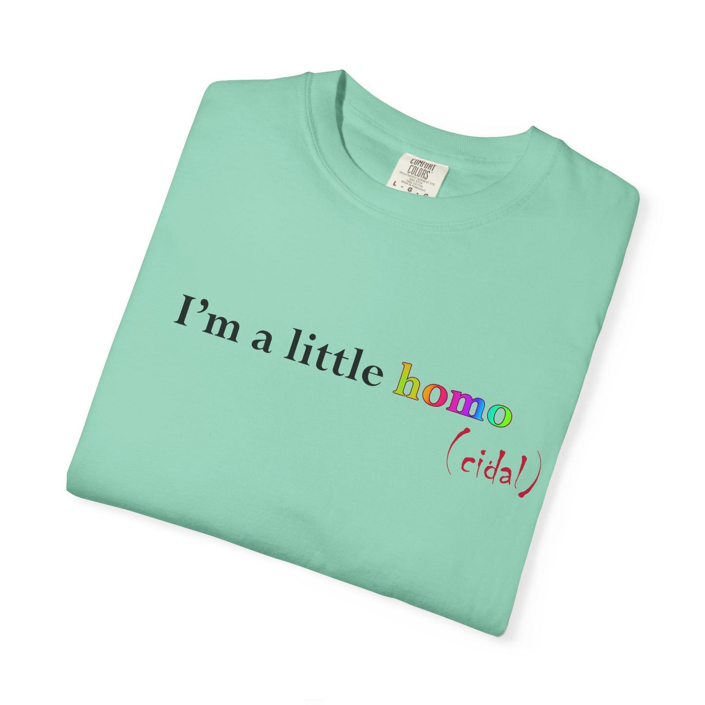 I'm a little homo (cidal) T-Shirt — Funny Statement Tee