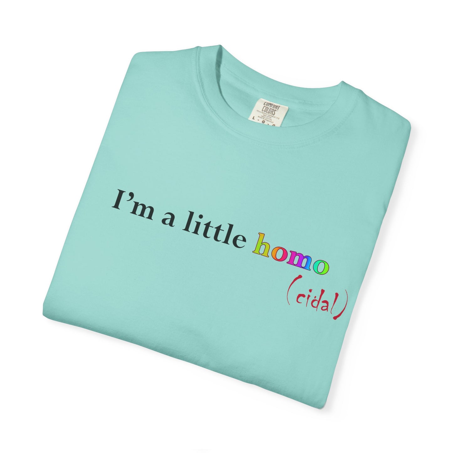 I'm a little homo (cidal) T-Shirt — Funny Statement Tee