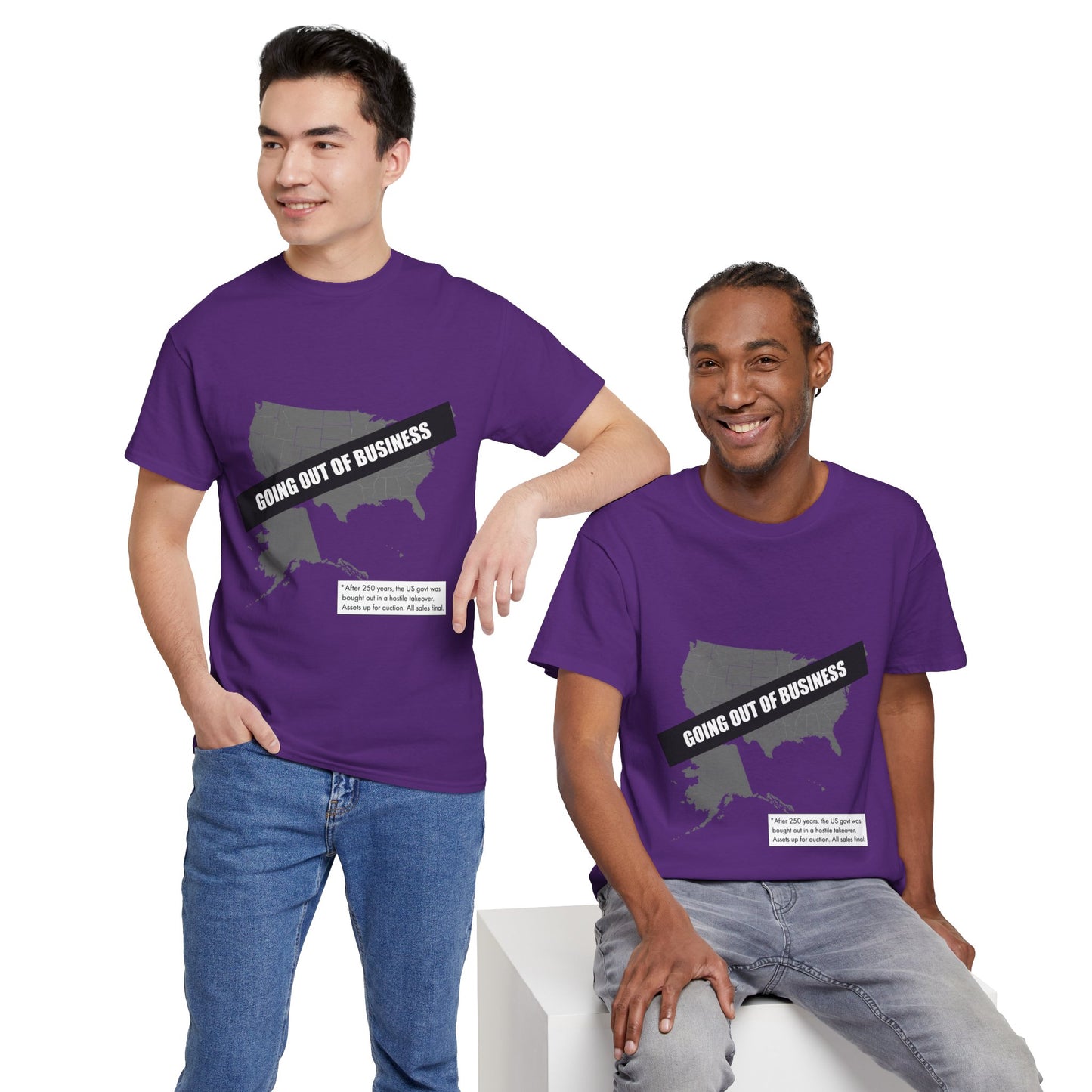 T‑Shirt — "Going Out of Business" USA Map Graphic Tee