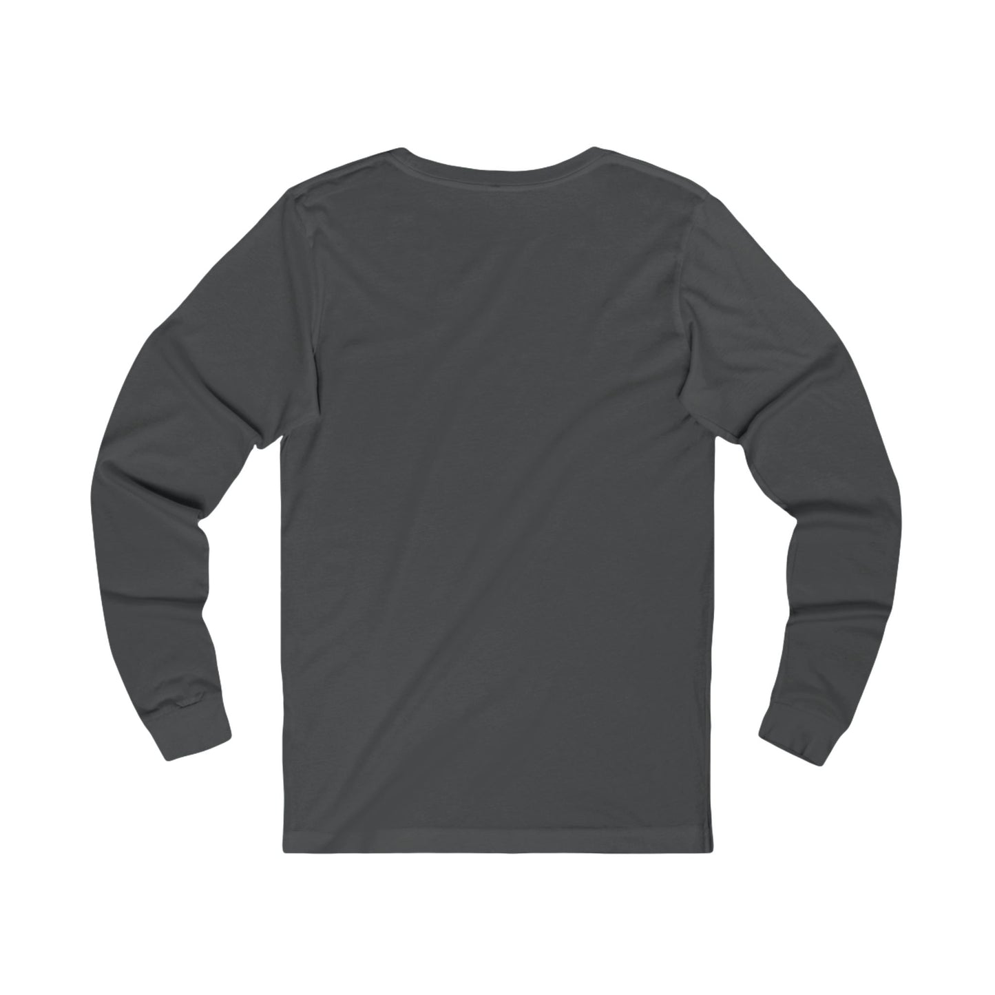 Long Sleeve Tee — "Playing peek-a-boo with reality doesn't make it disappear." Minimalist Statement Shirt