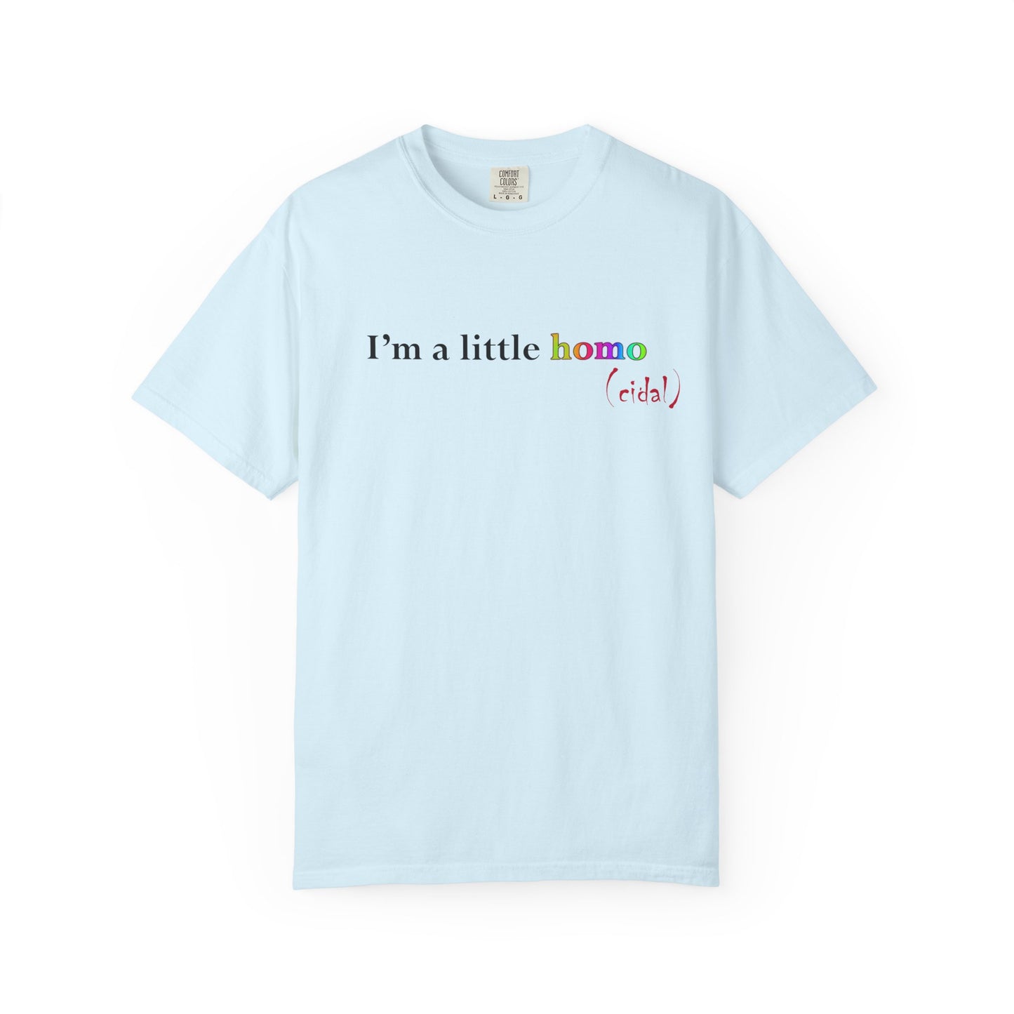 I'm a little homo (cidal) T-Shirt — Funny Statement Tee