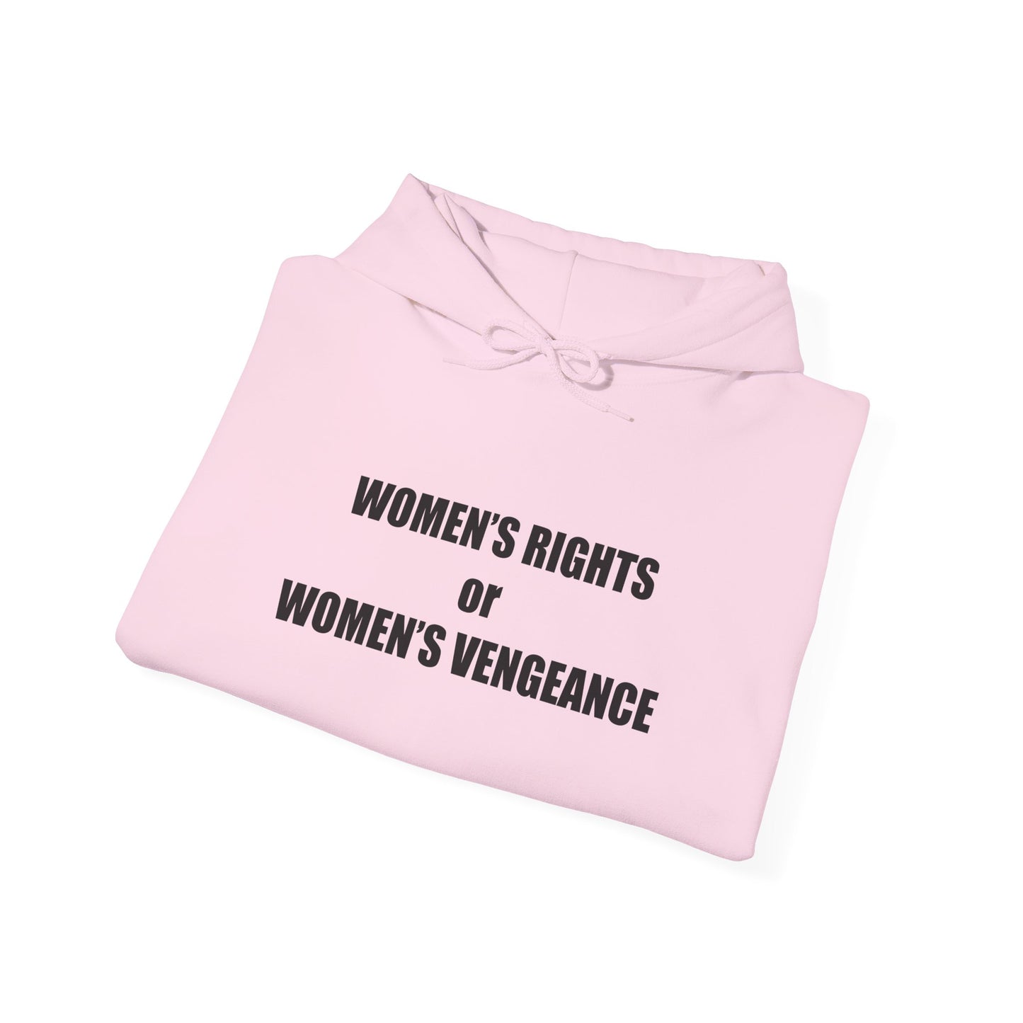 Hooded Sweatshirt - Women's Rights or Women's Vengeance - Motivational Hoodie