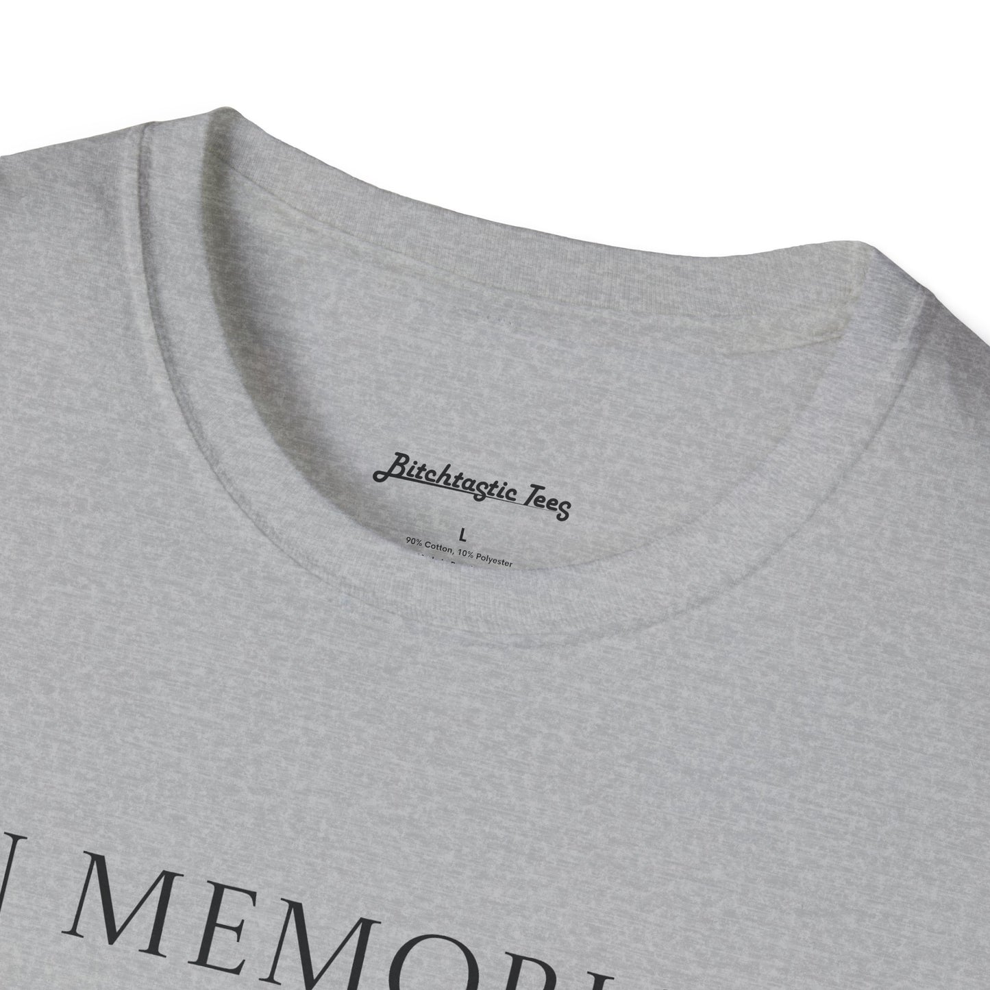 In Memoriam Skull Graphic T-Shirt, Unisex Casual Tee in Remembrance for the Death of Liberty