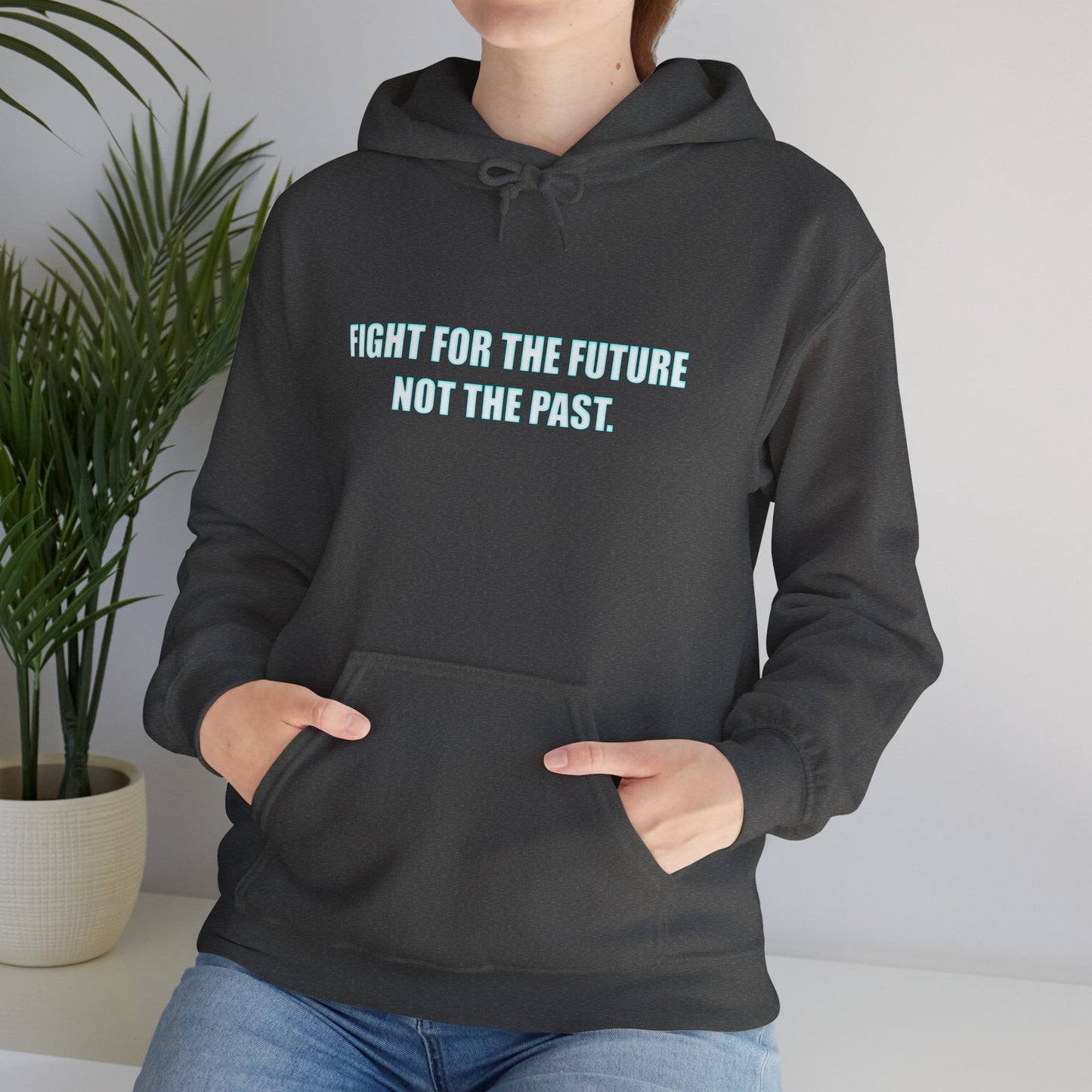 Hoodie - "Fight for the Future Not the Past" Inspirational Protest Hoodie