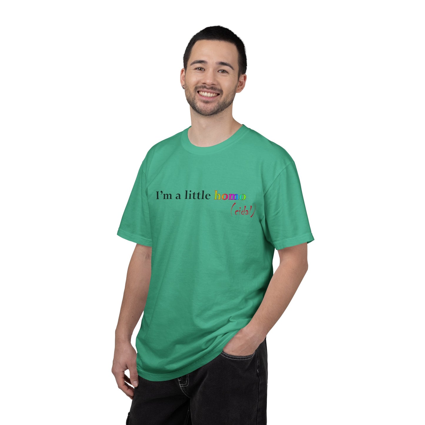 I'm a little homo (cidal) T-Shirt — Funny Statement Tee