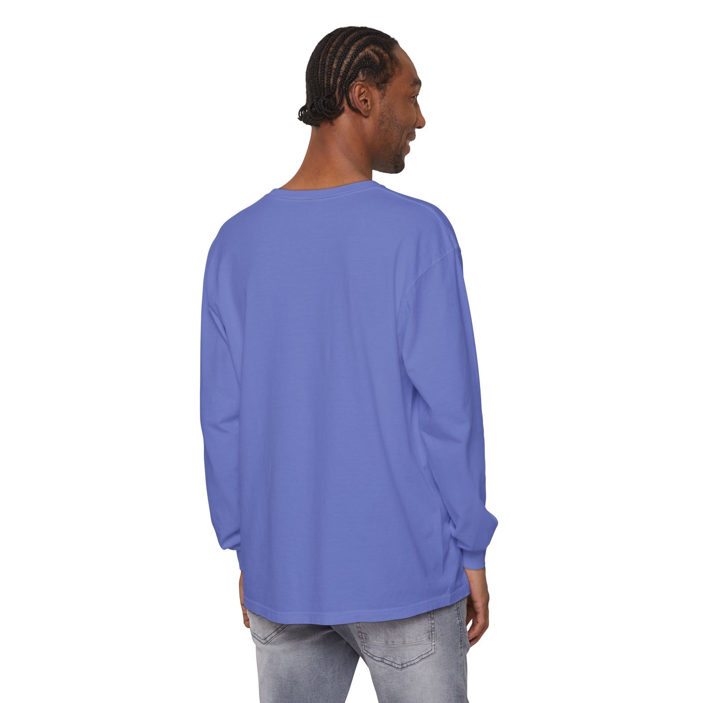 Invitation Only Long Sleeve Tee — Minimal Pink Text Graphic