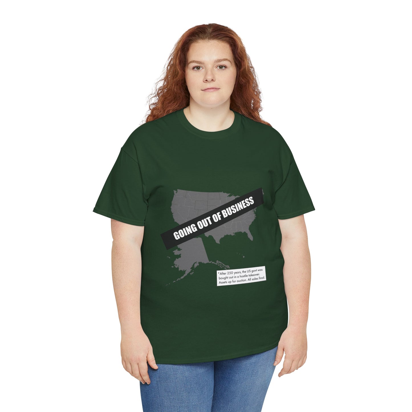 T‑Shirt — "Going Out of Business" USA Map Graphic Tee