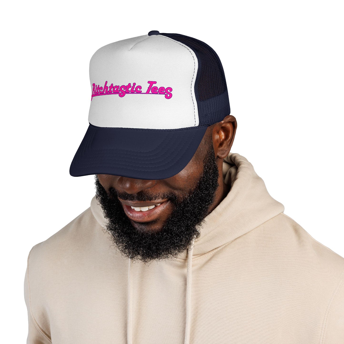 Trucker Cap — 'Bitchtastic Tees' Retro Script Foam Trucker Hat