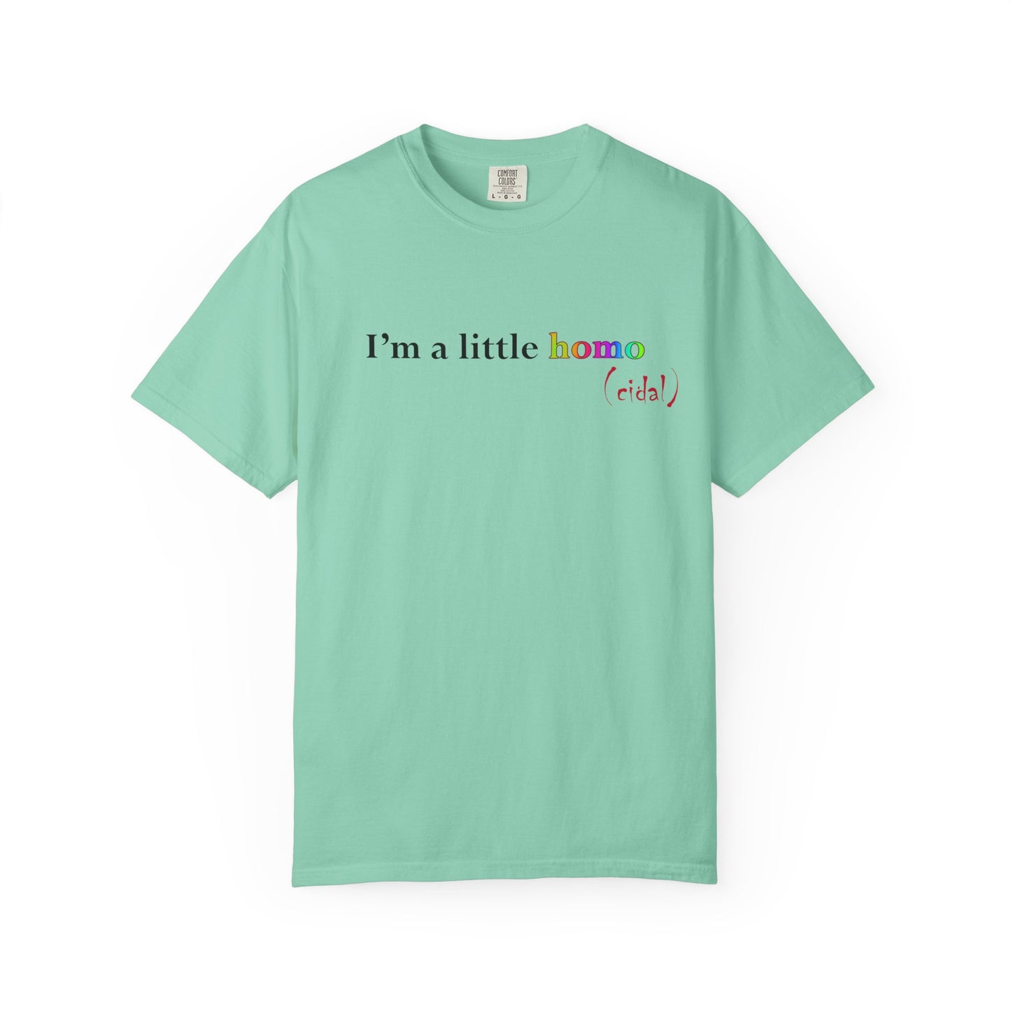 I'm a little homo (cidal) T-Shirt — Funny Statement Tee
