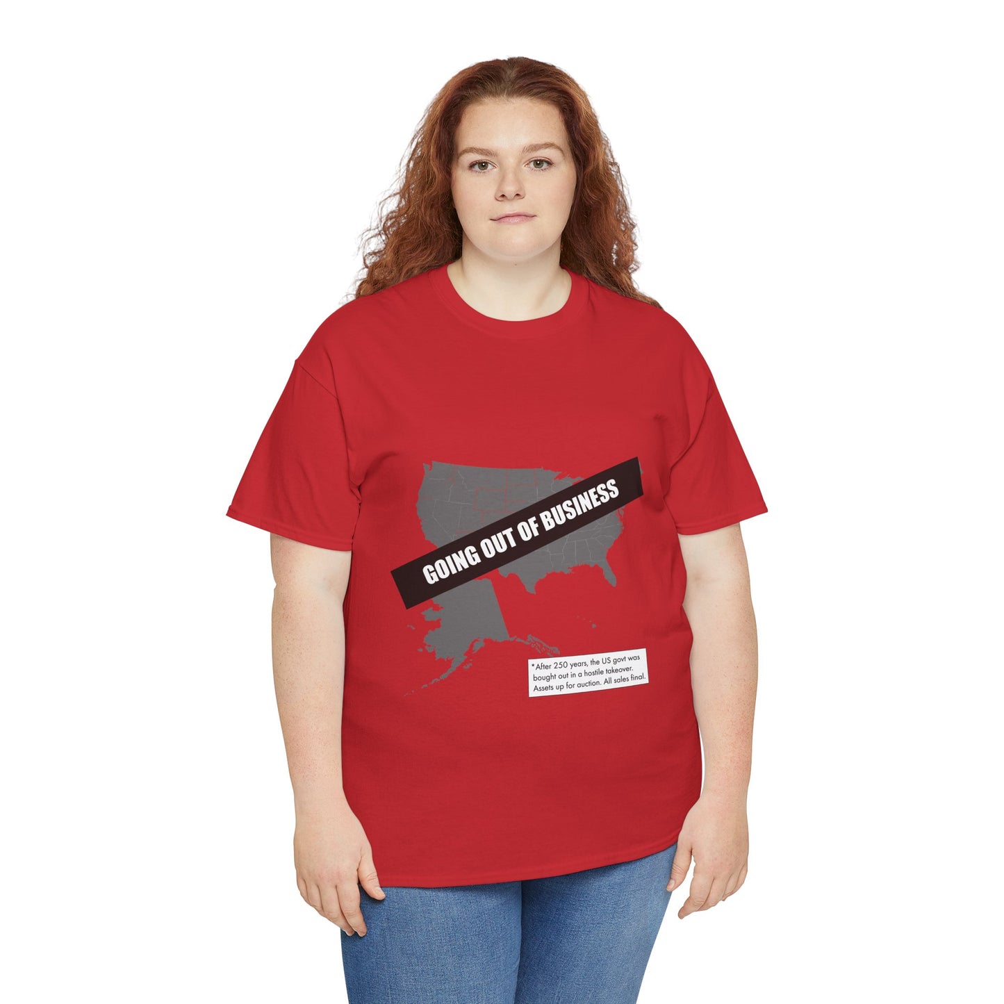 T‑Shirt — "Going Out of Business" USA Map Graphic Tee