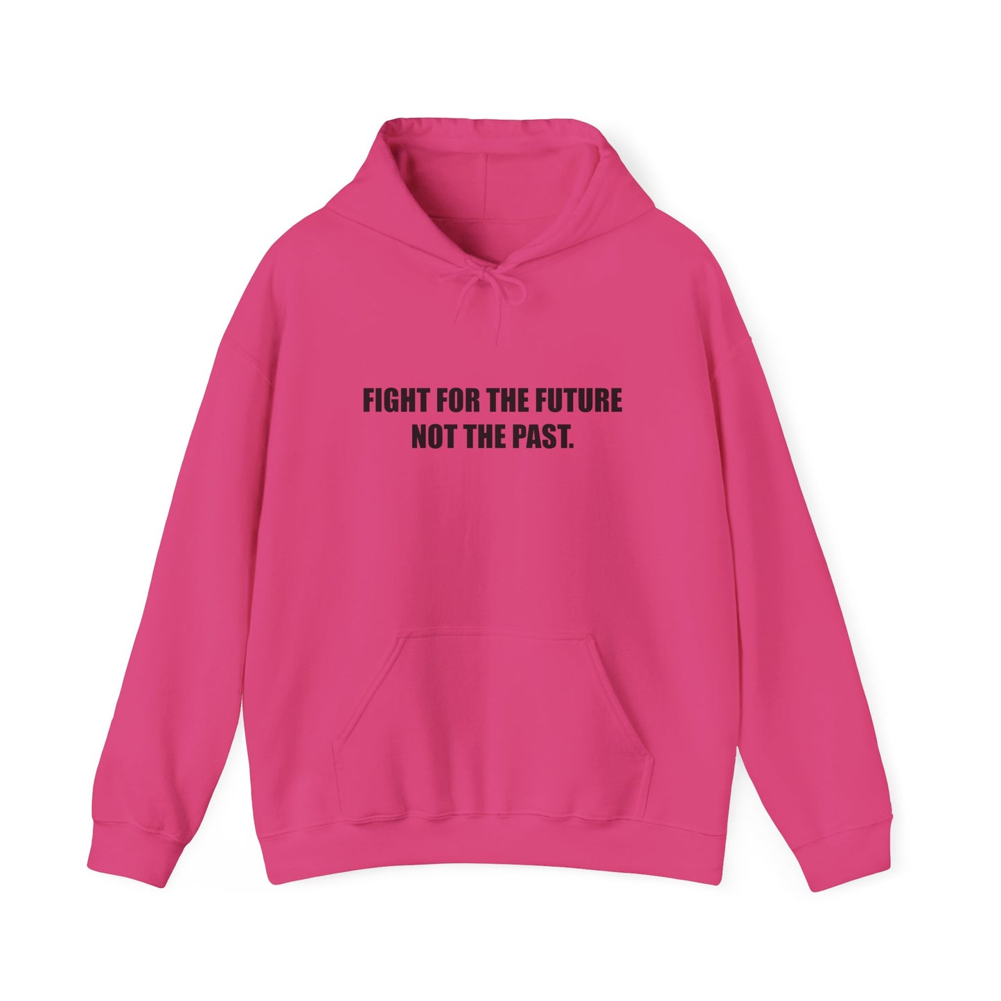 Hoodie — "Fight for the Future Not the Past" Motivational Slogan Hoodie