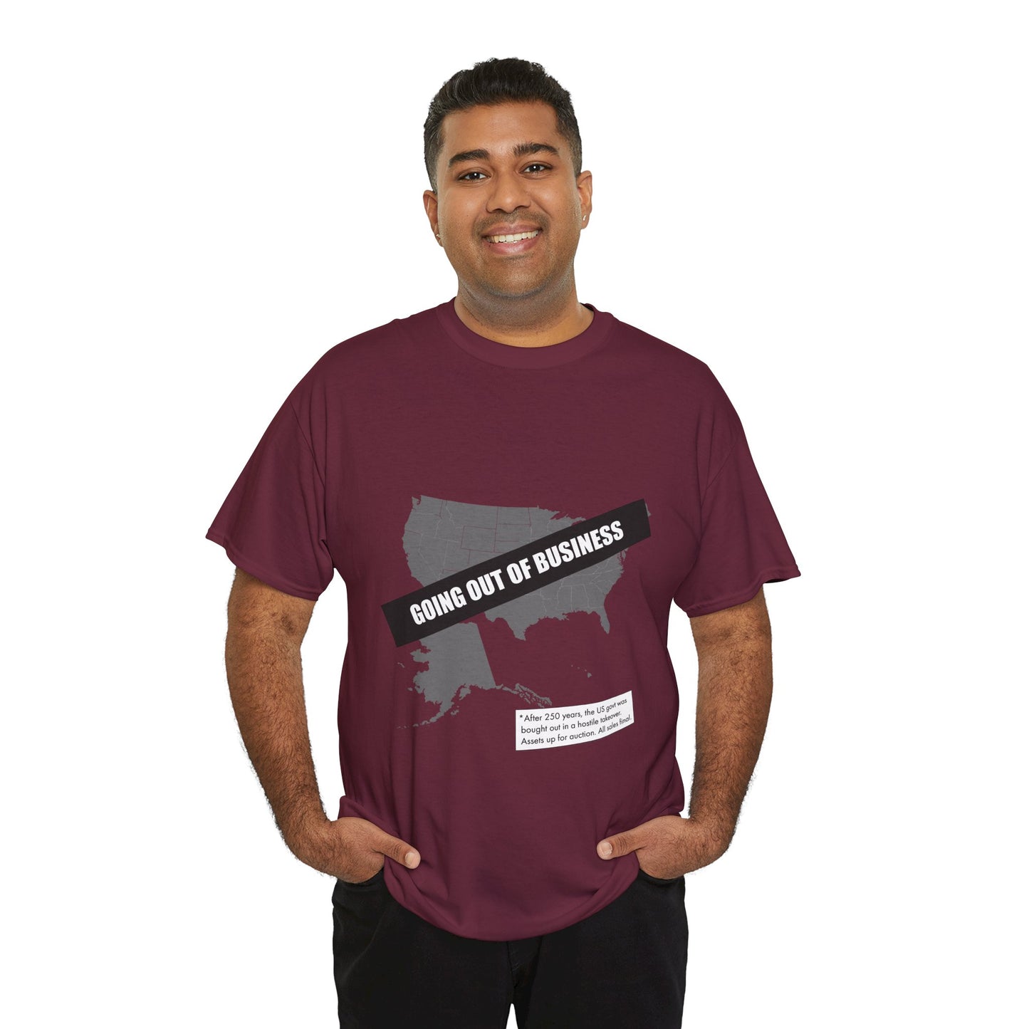 T‑Shirt — "Going Out of Business" USA Map Graphic Tee