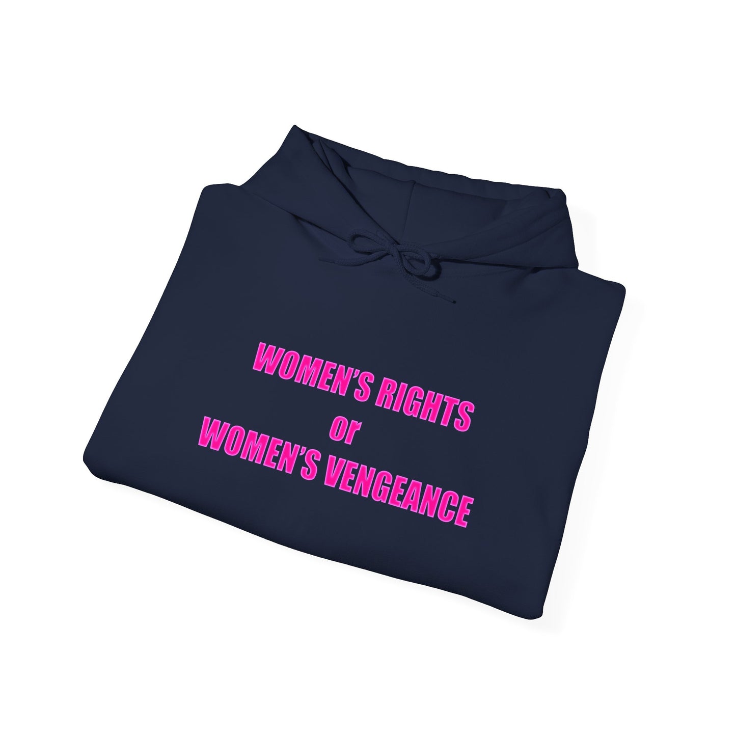 Pullover Hooded Sweatshirt - Women's Rights or Women's Vengeance Inspirational Protest Hoodie